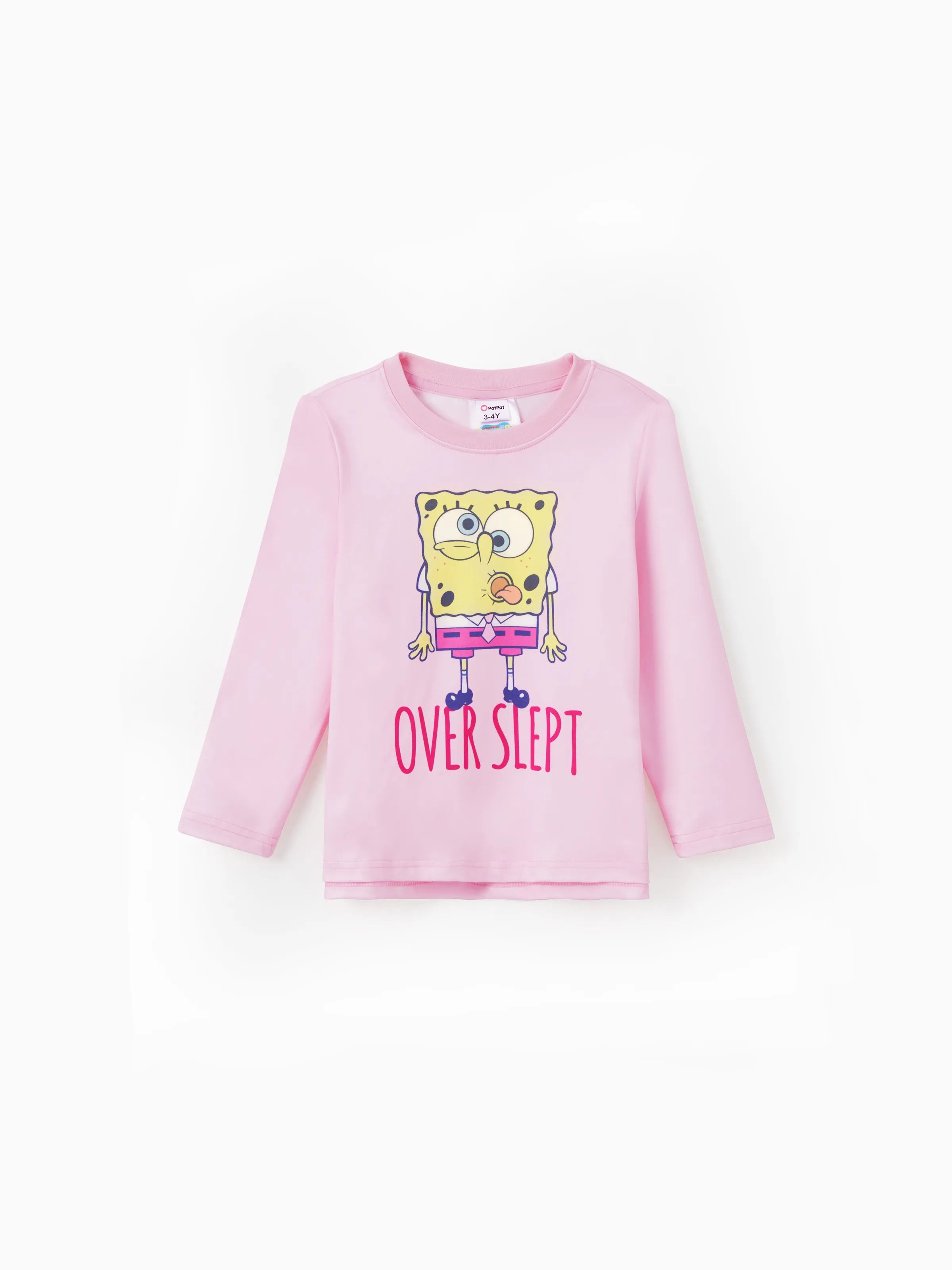 

SpongeBob SquarePants Family matching 1pc Character Letter Print Top