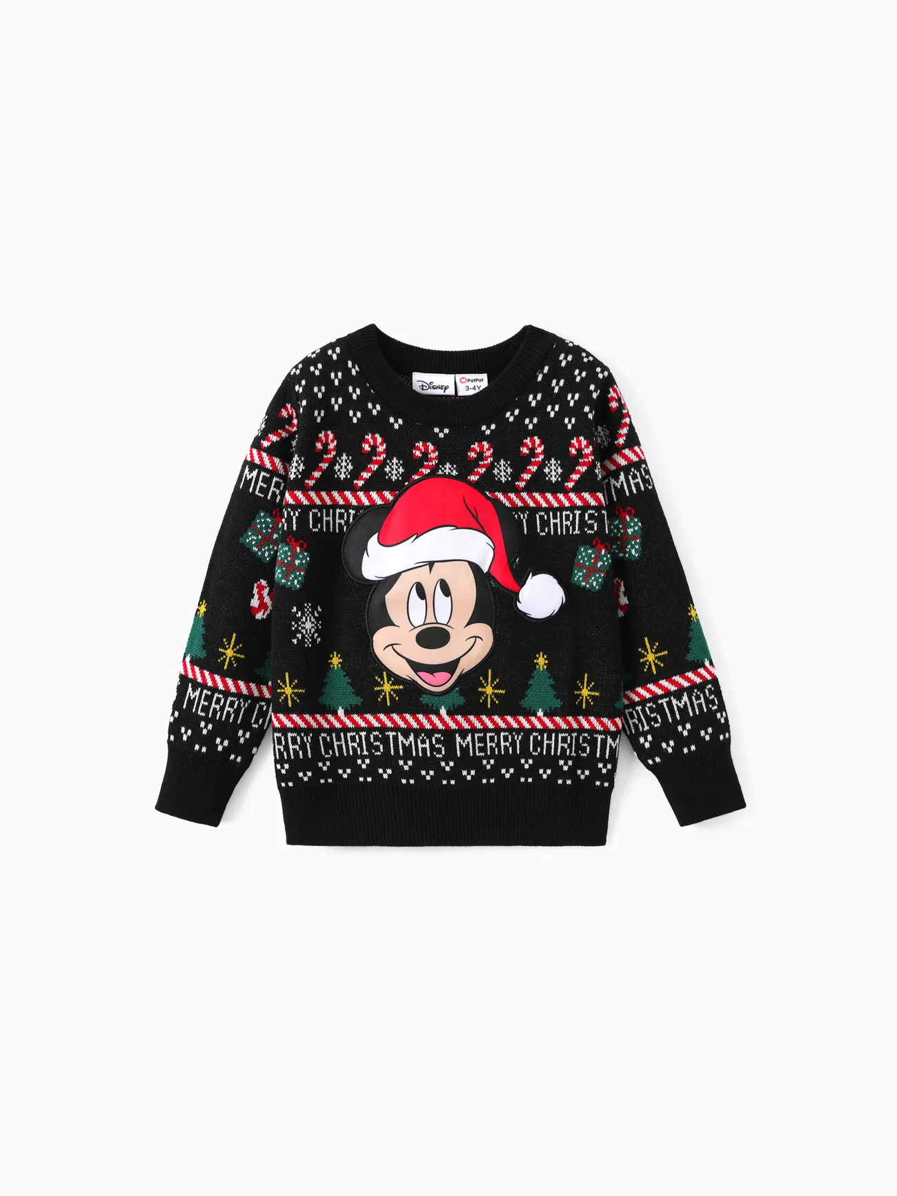 

Disney Mickey and Friends Family Matching 1pc Christmas Embroidered Knitwear