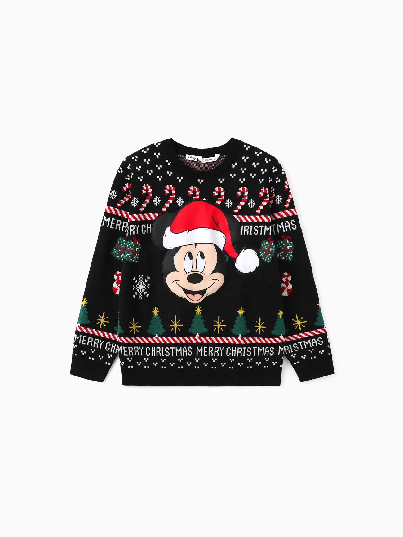 

Disney Mickey and Friends Family Matching 1pc Christmas Embroidered Knitwear