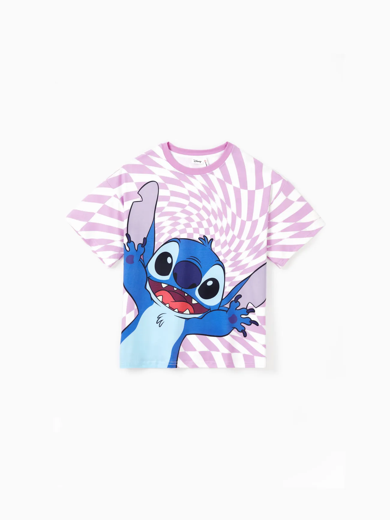 

Disney Stitch Mommy And Me 1pc Character Checkered Print Top