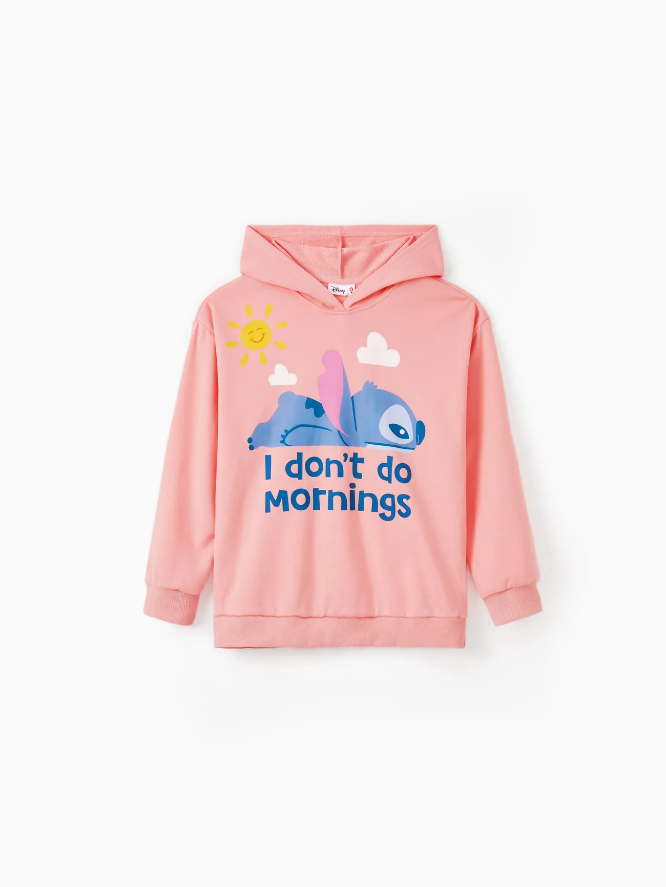 

Disney Stitch Mommy And Me 1pc Character Letter Print Hooded Sweatshirt