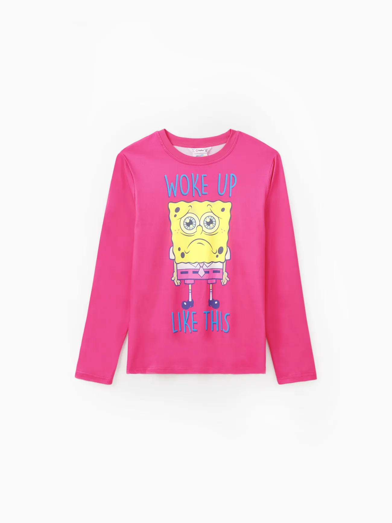 

SpongeBob SquarePants Family matching 1pc Character Letter Print Top