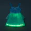 Go-Glow Disney Princess Cindere Illuminating Dress with Light Up Layered Tulle Skirt Including Controller (Built-In Battery) Light Blue image 4