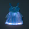 Go-Glow Disney Princess Cindere Illuminating Dress with Light Up Layered Tulle Skirt Including Controller (Built-In Battery) Light Blue image 1