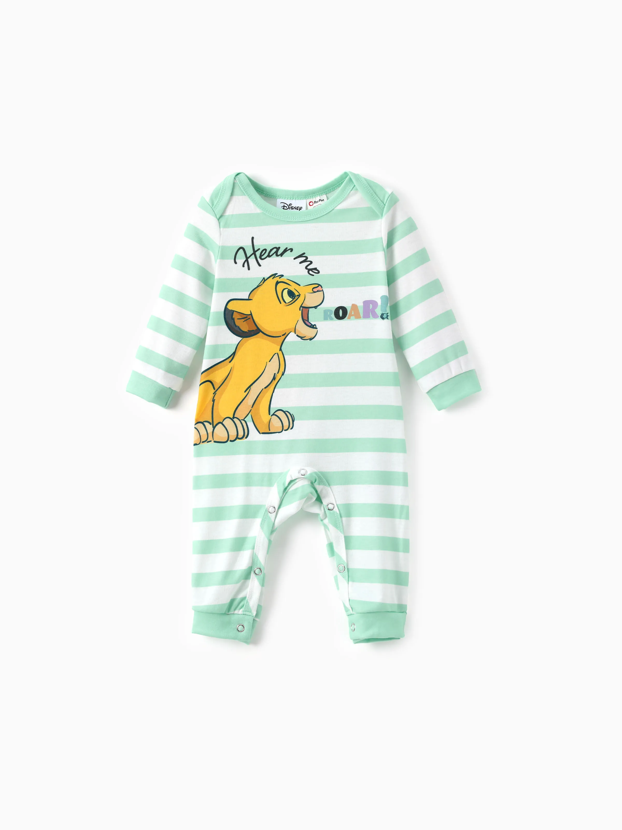 

Disney Lion King Baby 1pc Naia™ Simba Striped Pattern Long-sleeve Jumpsuit