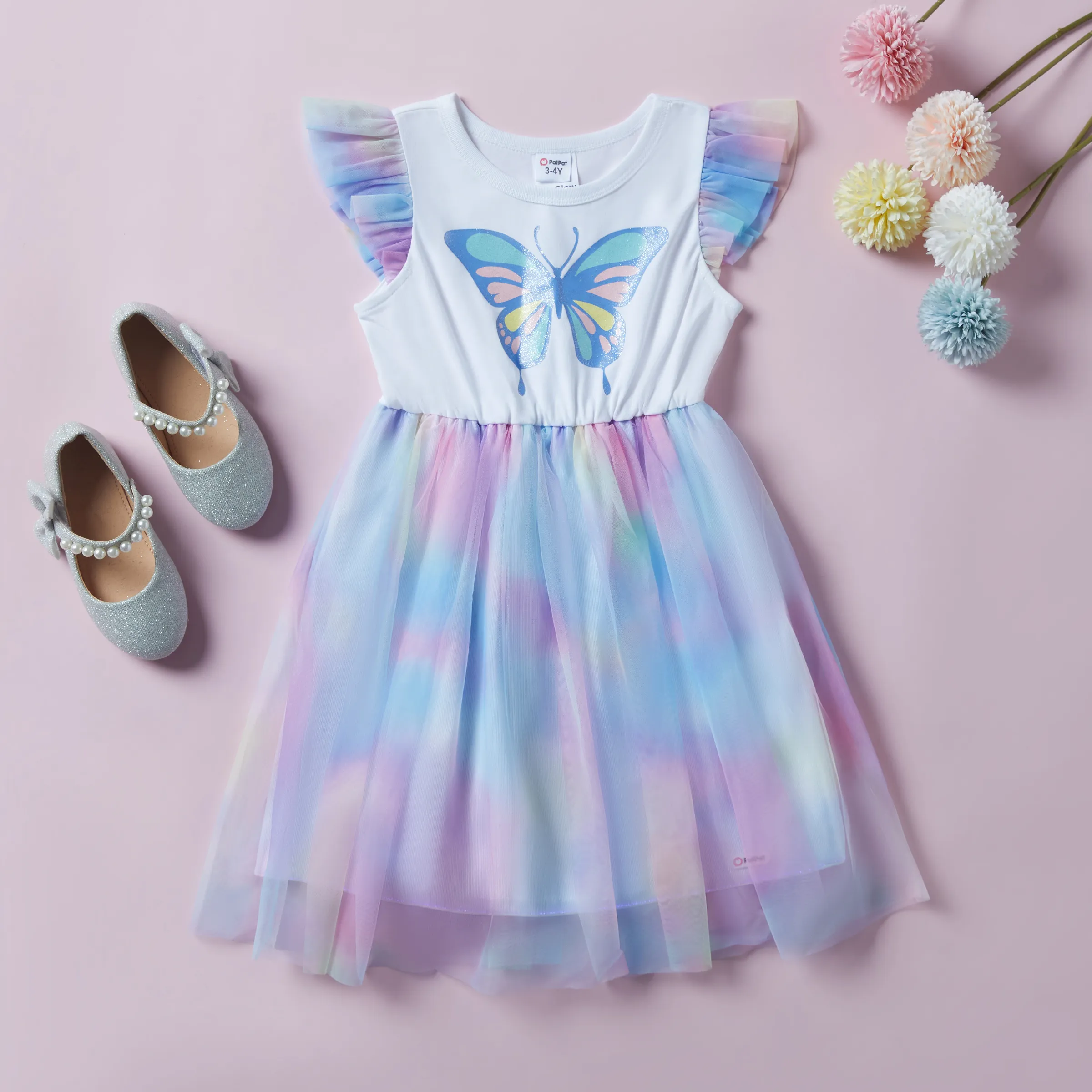 Go-Glow Illuminating Butterfly Dress With Light Up Skirt Including Controller (Built-In Battery) Multi-color big image 8