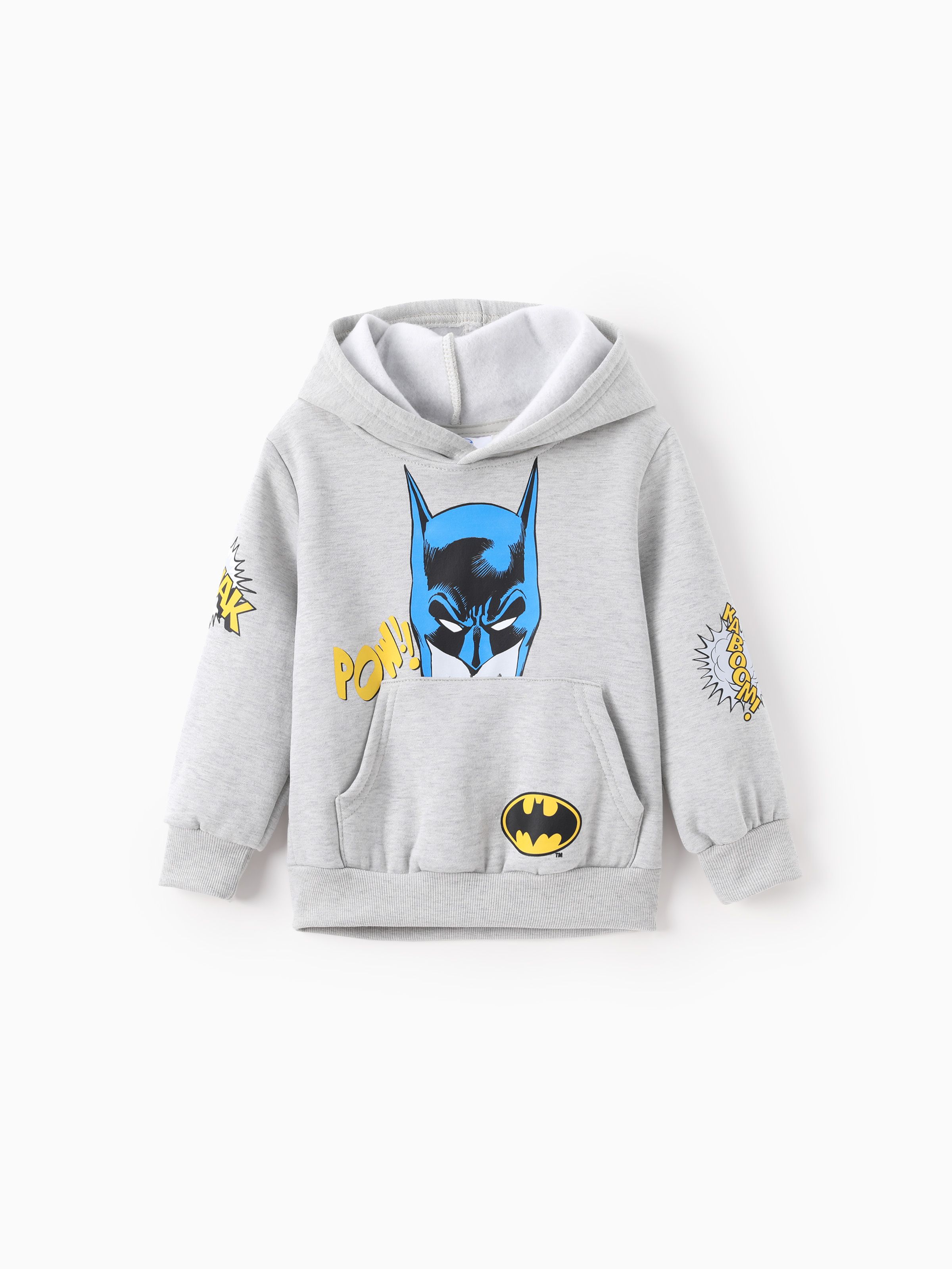 Justice League Toddler Kid Boy 1pc Batman Superman Pattern Hooded Sweatshirt