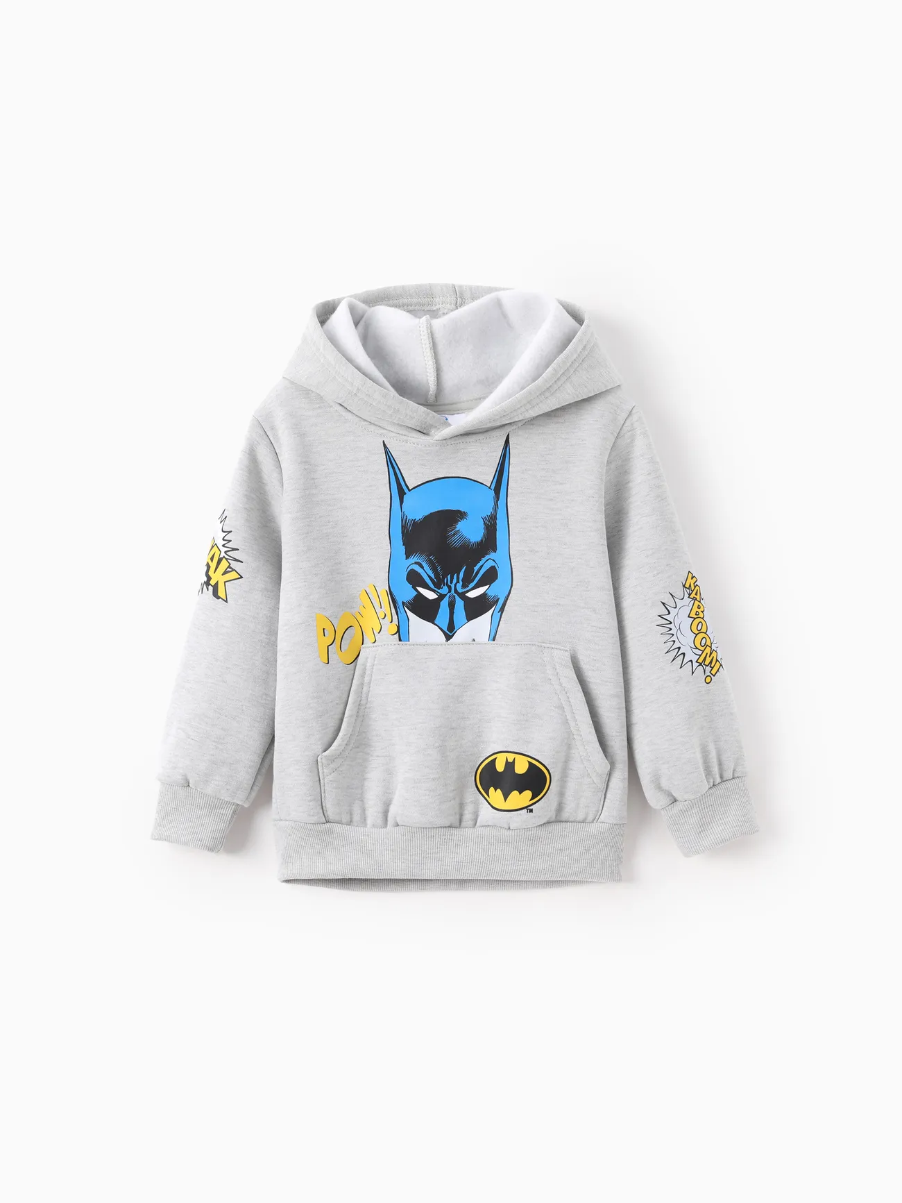 

Justice League Toddler/Kid Boy 1pc Batman/Superman Pattern Hooded Sweatshirt