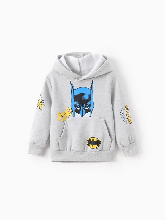 Justice League Kleinkind/Kind Junge 1 Stück Batman/Superman Muster Kapuzensweatshirt  