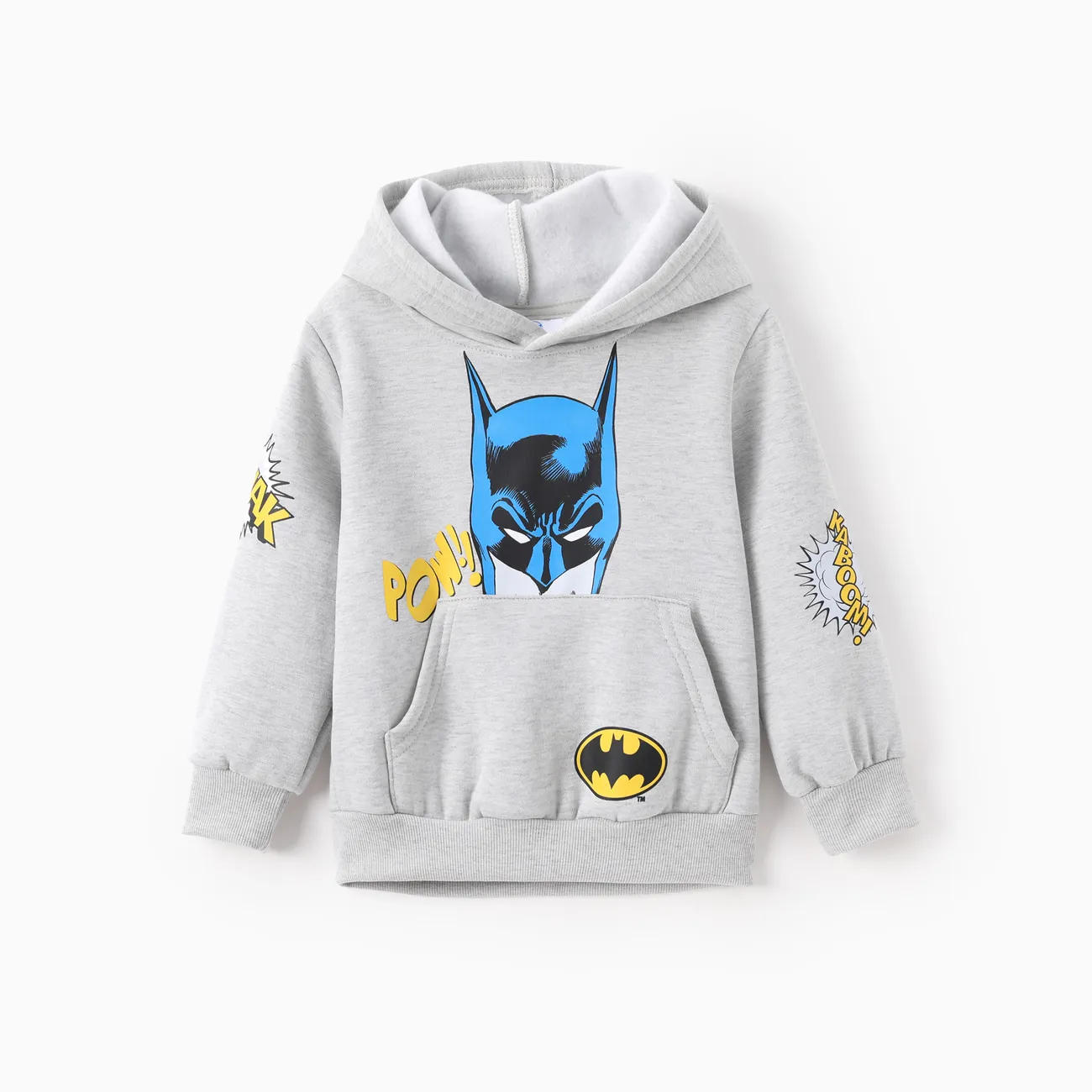 Justice League Toddler/Kid Boy 1pc Batman/Superman Pattern Hooded Sweatshirt