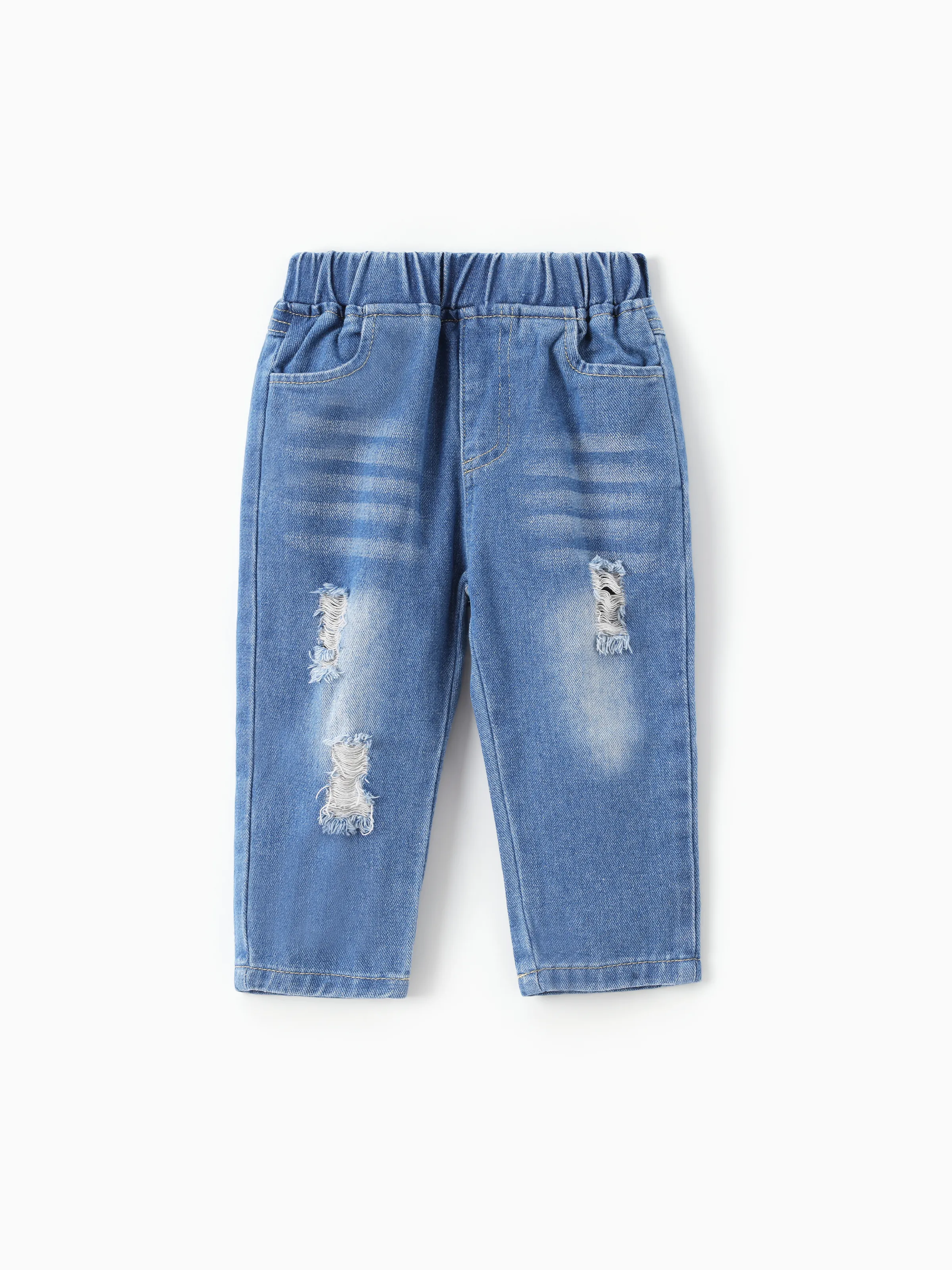 Baby Boy/Girl Basic Solid Color Hole Design  Denim Jean