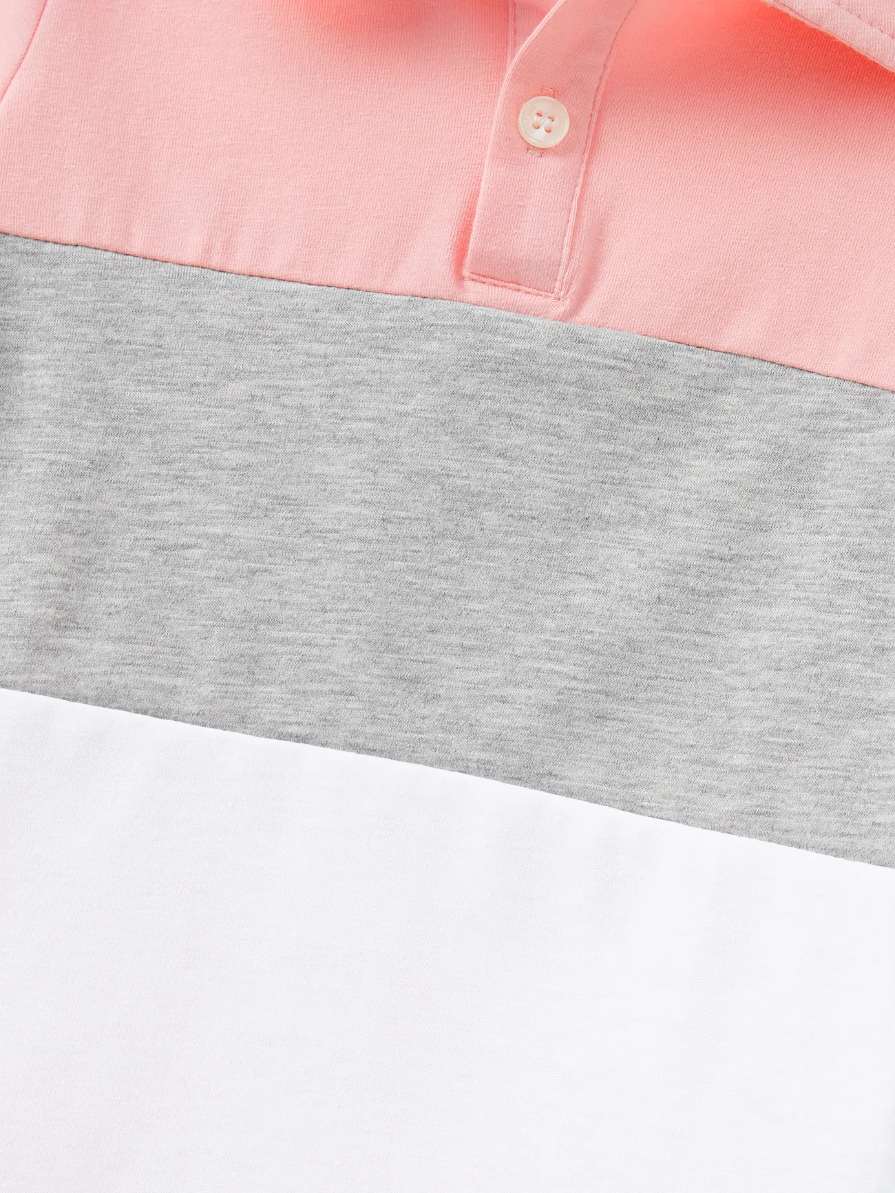 Boy - Family Matching Pink Sleeveless Splicing Floral Print Midi Dresses and Colorblock Short-sleeve Polo Shirts Sets - Pink - image 20