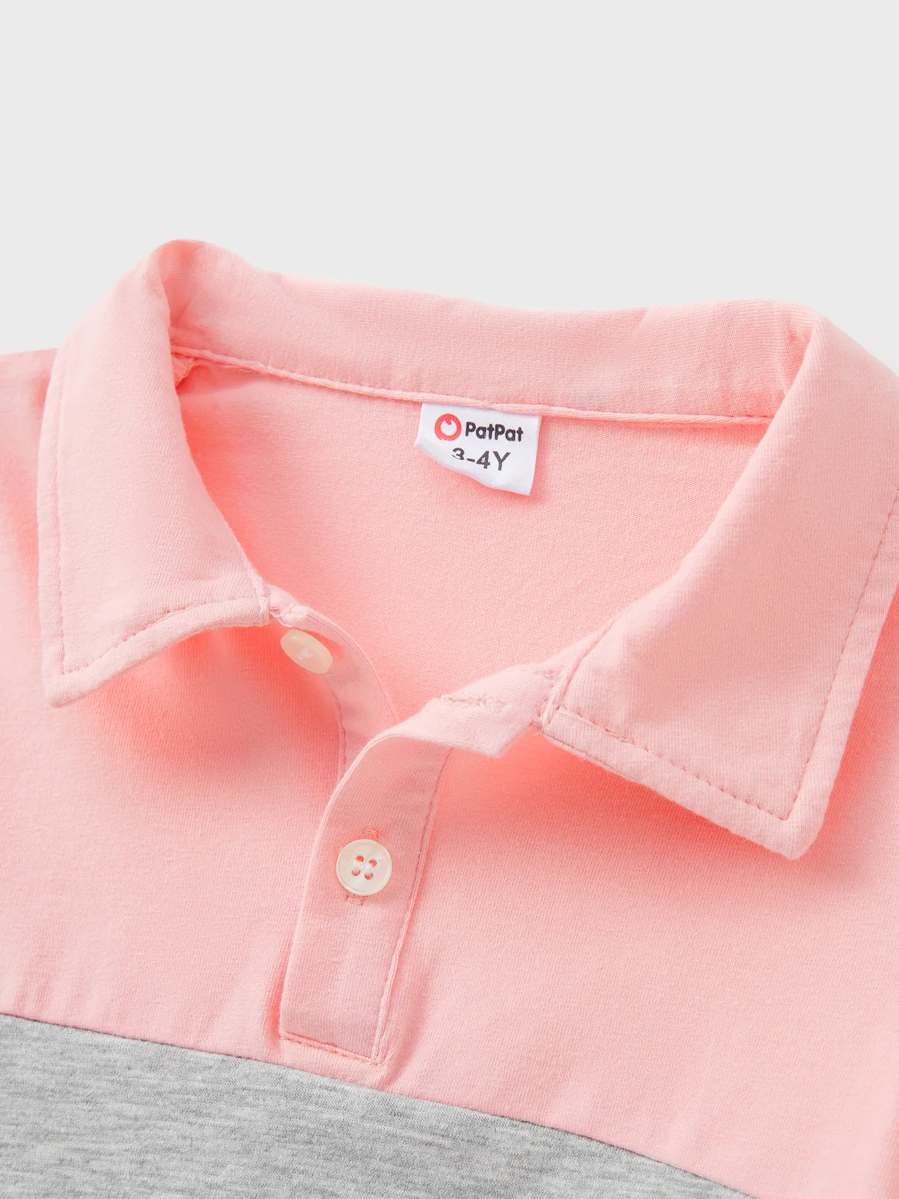 Boy - Family Matching Pink Sleeveless Splicing Floral Print Midi Dresses and Colorblock Short-sleeve Polo Shirts Sets - Pink - image 18