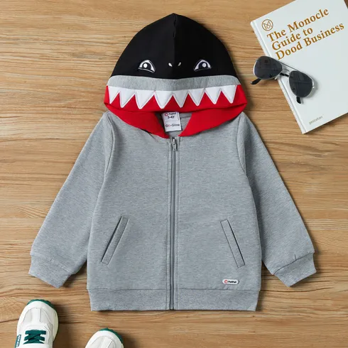 Go-Glow Illuminating Sweatshirt Hoodie with Light Up Shark Including Controller (Built-In Battery) Grey big image 11