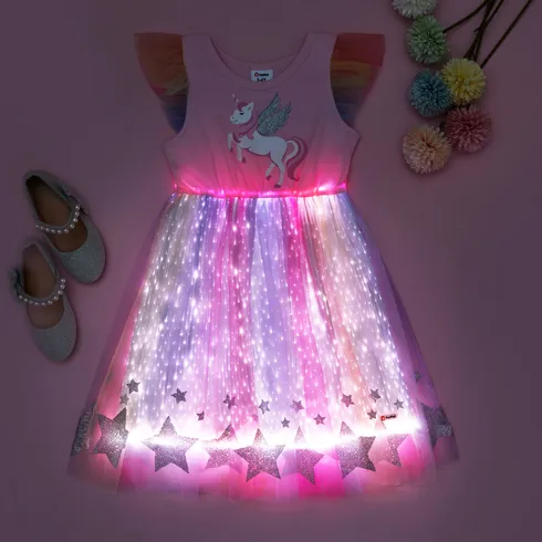 Go-Glow Illuminating Unicorn Dress With Light Up Skirt Including Controller (Built-In Battery) Multi-color big image 7