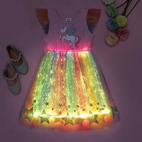 Go-Glow Illuminating Unicorn Dress With Light Up Skirt Including Controller (Built-In Battery) Multi-color big image 8