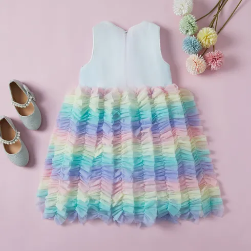 Go-Glow Light Up Colorful Princess Party Dress with Ruffled Skirt Including Controller (Built-In Battery) Multi-color big image 14