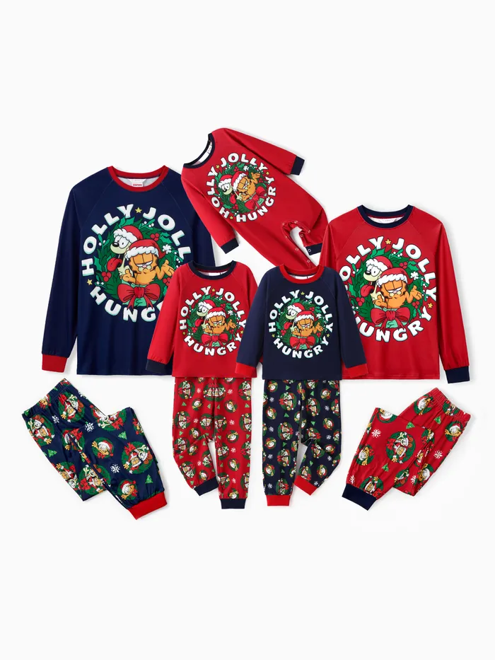 Garfield Family matching Christmas Print Pajama Set(Flame Resistant) 
