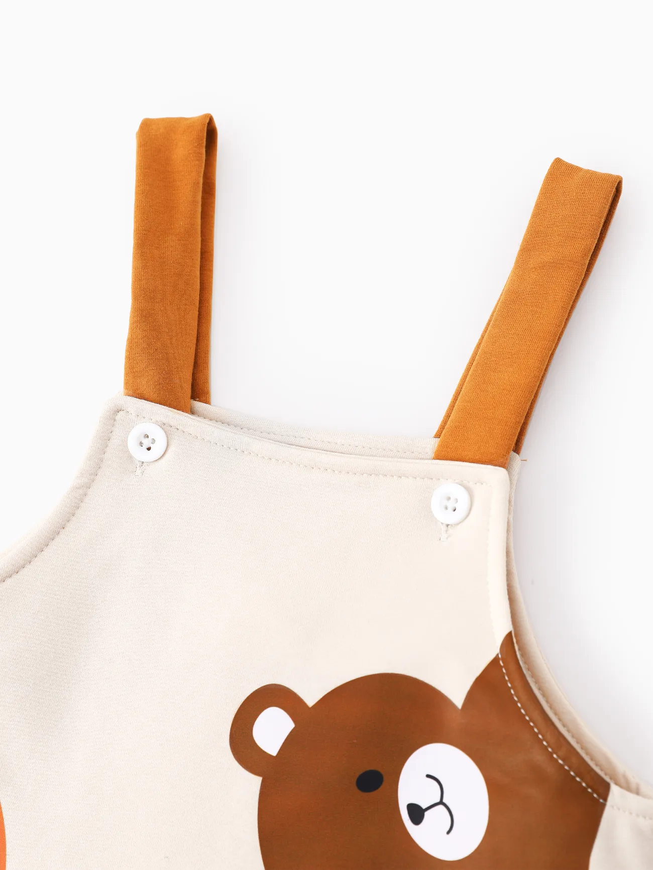 Jaune Pâle - 2 pièces Bébé Unisexe Animaux Enfantin Manches longues ensemble pour bébé - image 6