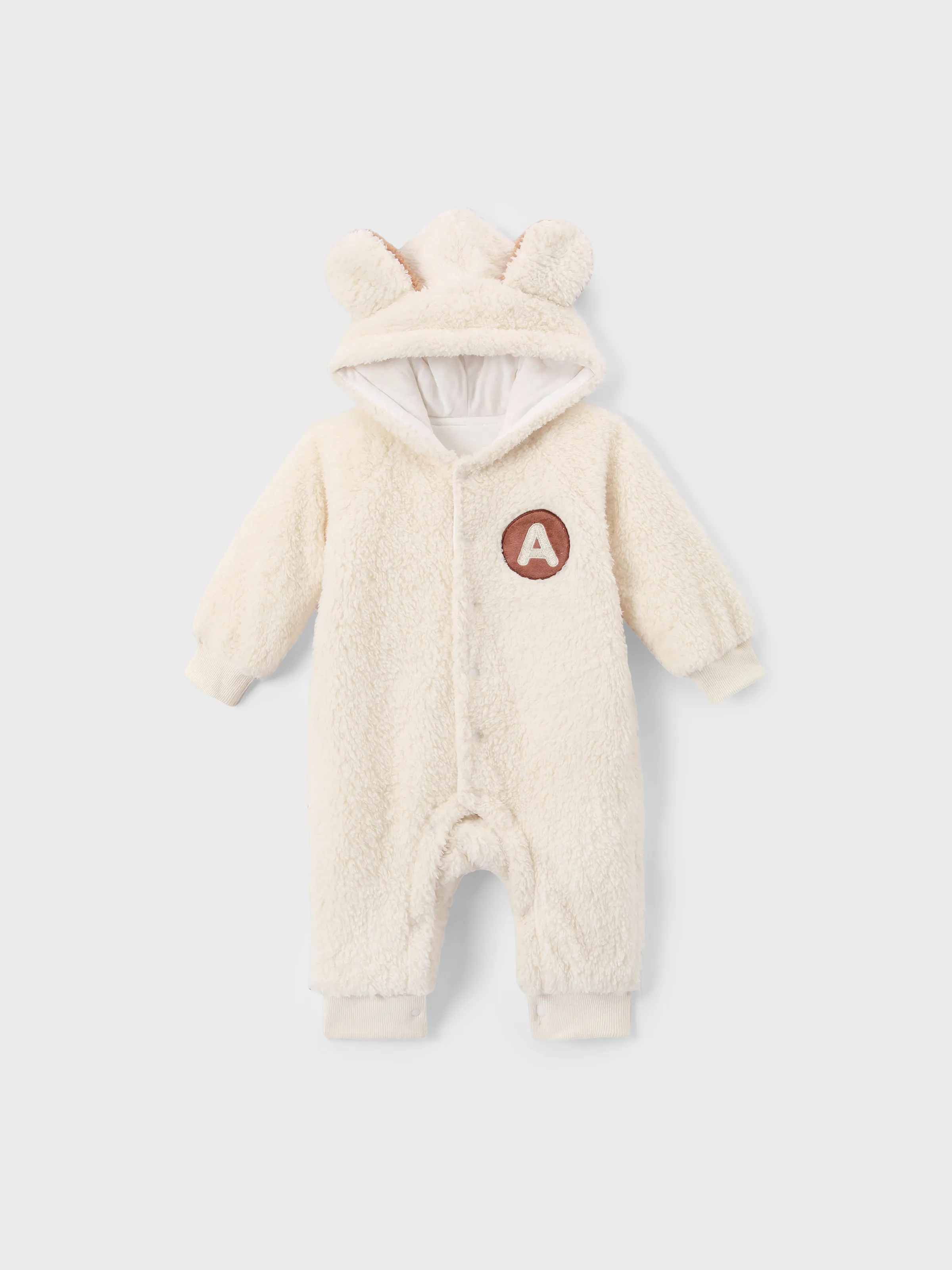 

Baby Girl/Boy Hyper-Tactile 3D Bear Pattern Plush Jumpsuit