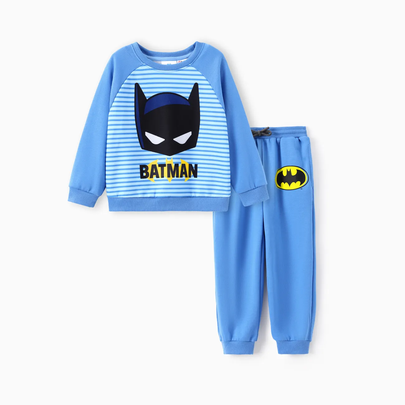 Justice League Toddler/Kid Boy 2pcs Batman Striped Top And Pants Set