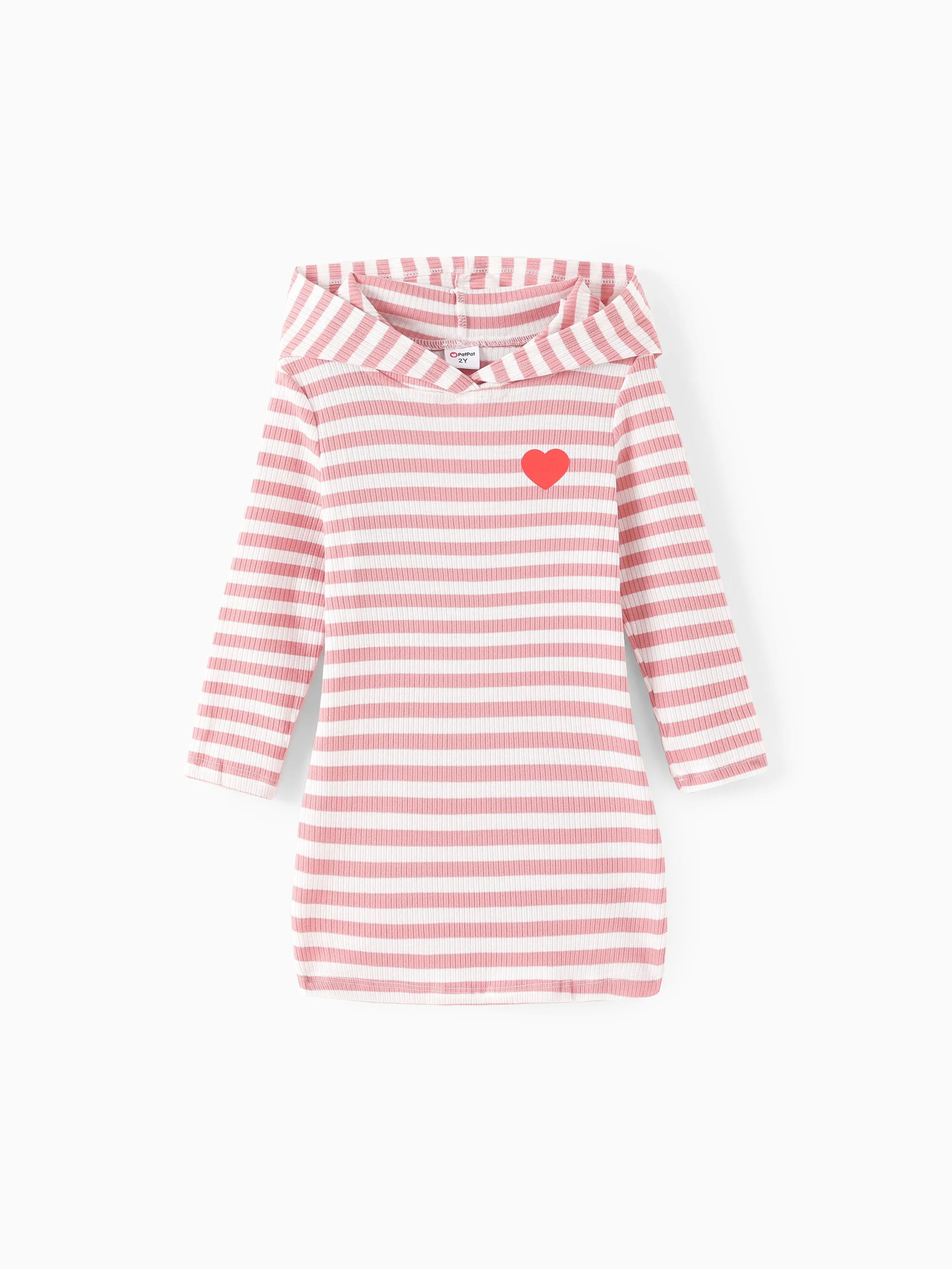 Enfant en bas âge Fille À capuche Basique Robes Rose