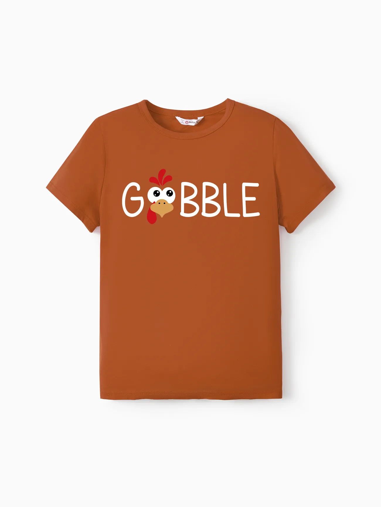 

Thanksgiving Family Matching Cotton Tops Short-sleeve Casual Letter Tee