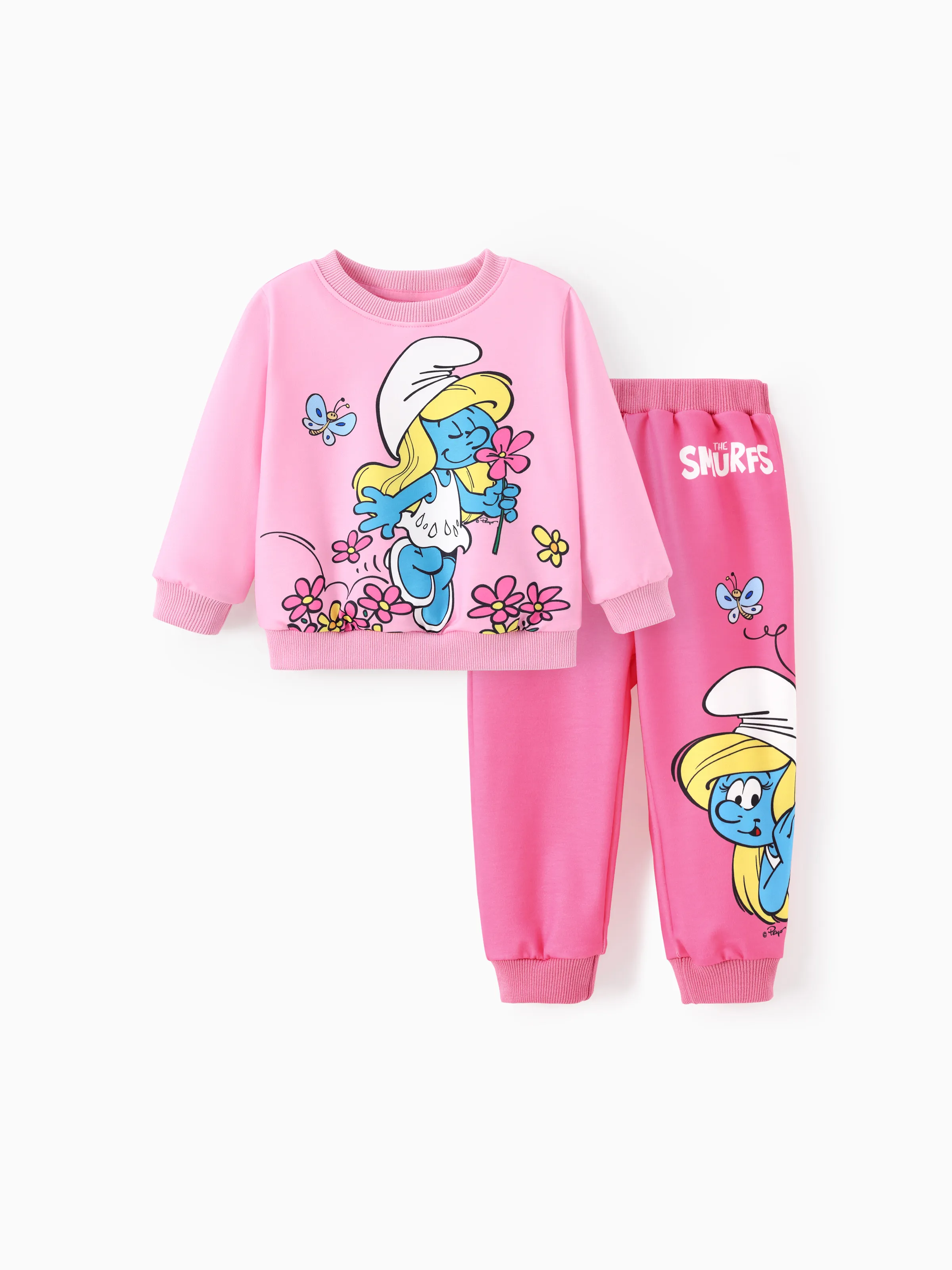 

The Smurfs Baby/Toddler Boy/Girl 2pcs Character Pattern Top And Pants Set