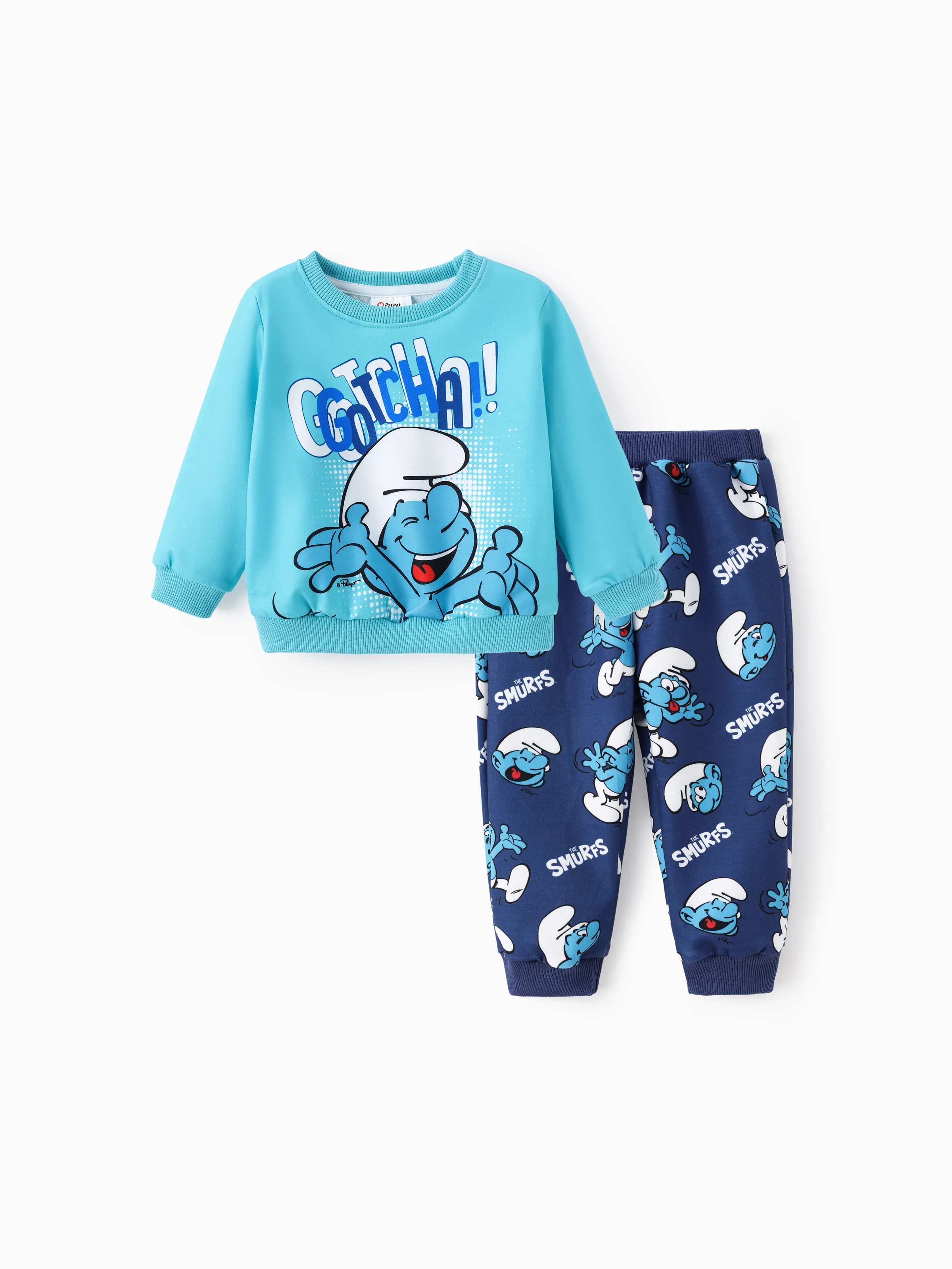 

The Smurfs Baby/Toddler Boy/Girl 2pcs Character Pattern Top And Pants Set