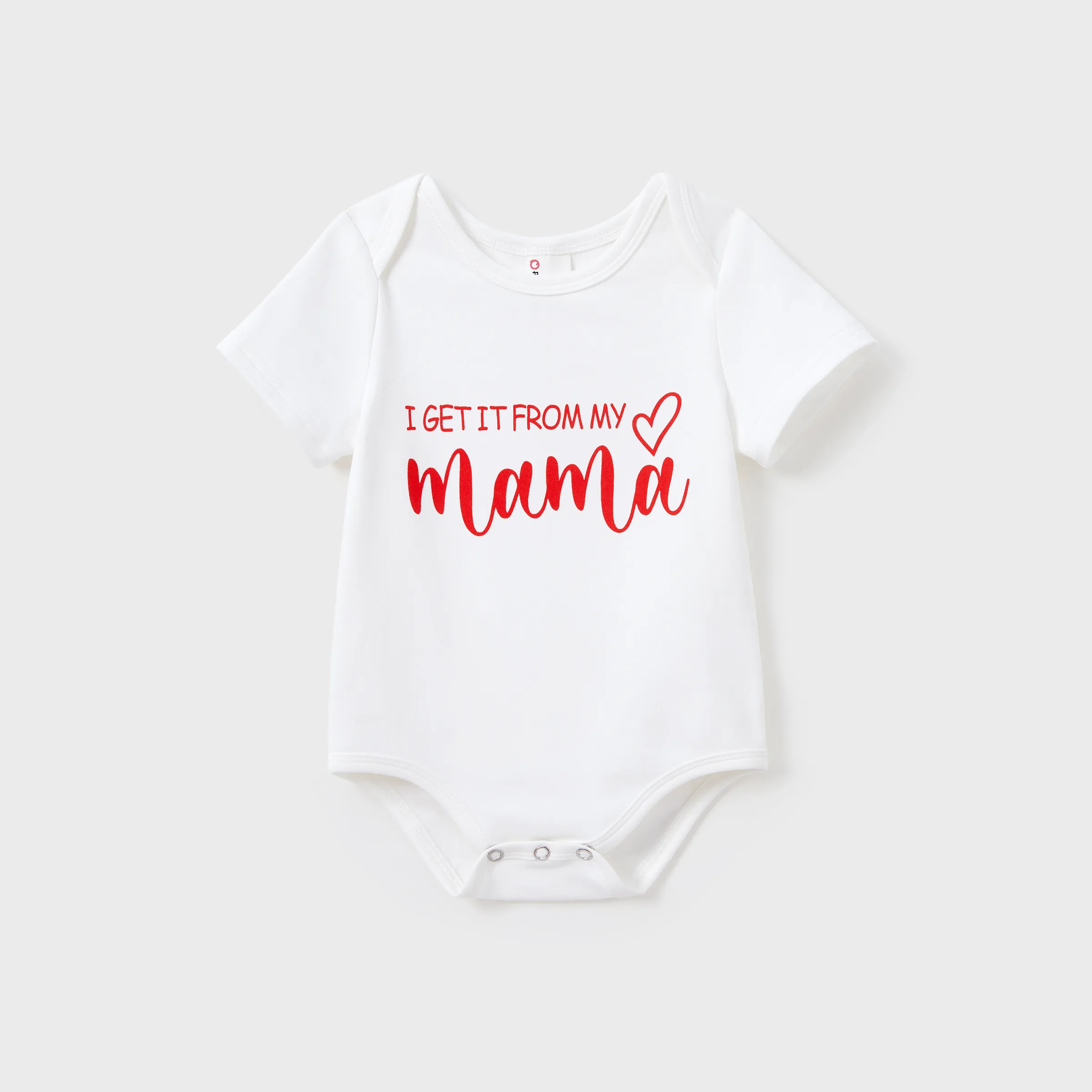 

Valentine's Day Mommy and Me Cotton Letter Print Short-sleeve Tops