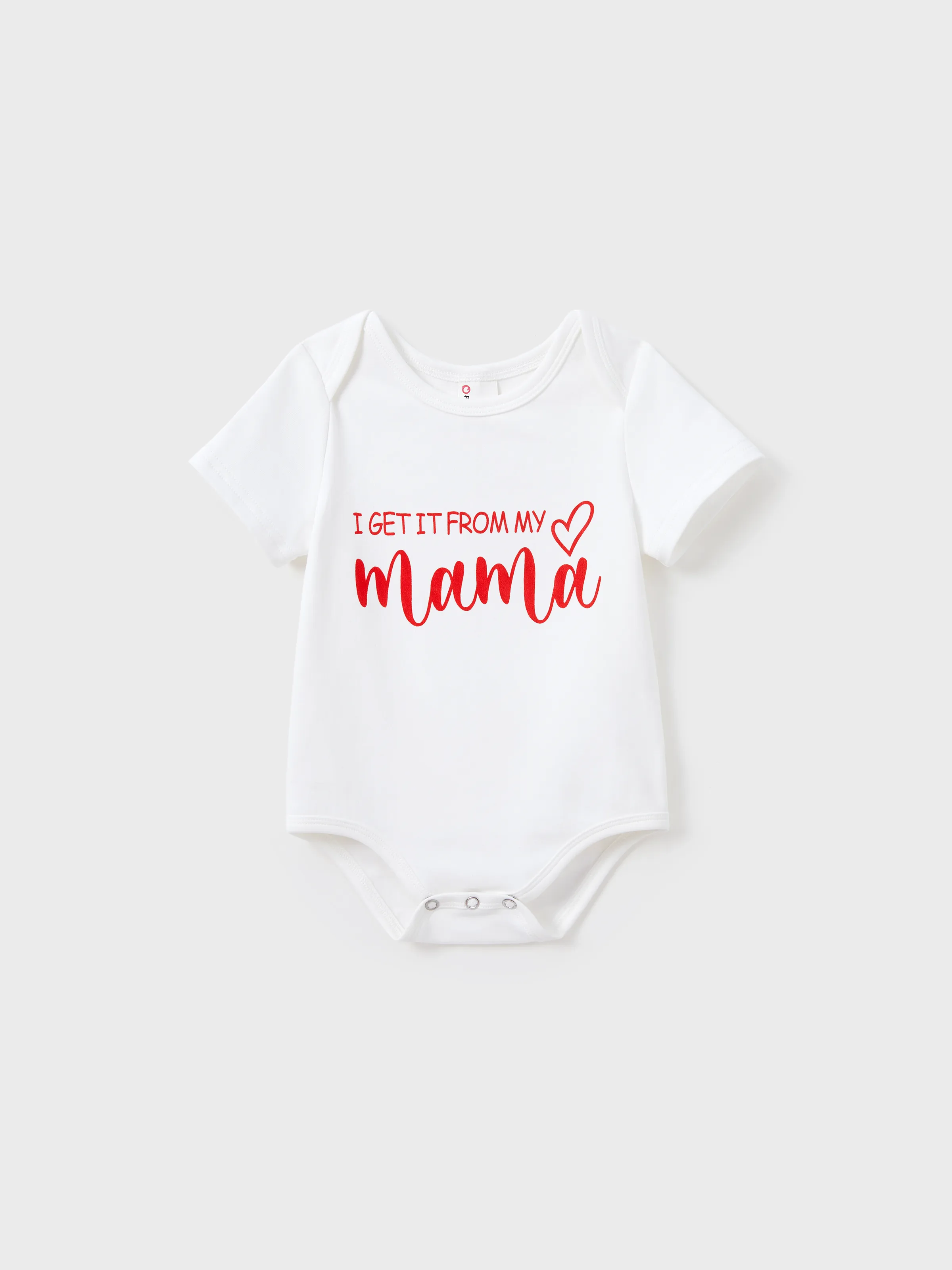 

Valentine's Day Mommy and Me Cotton Letter Print Short-sleeve Tops