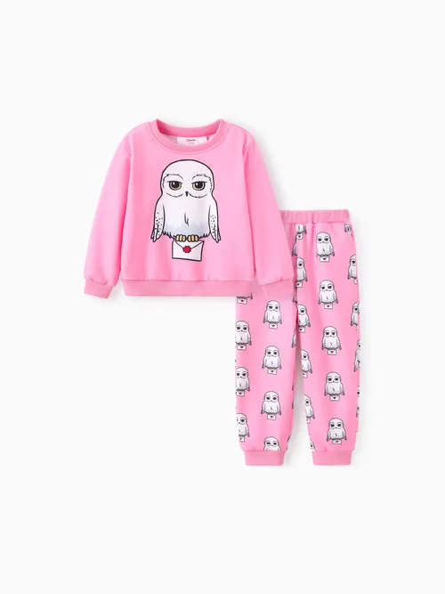 Harry Potter Toddler/Kid gril 2pcs hibou motif haut et pantalon ensemble 