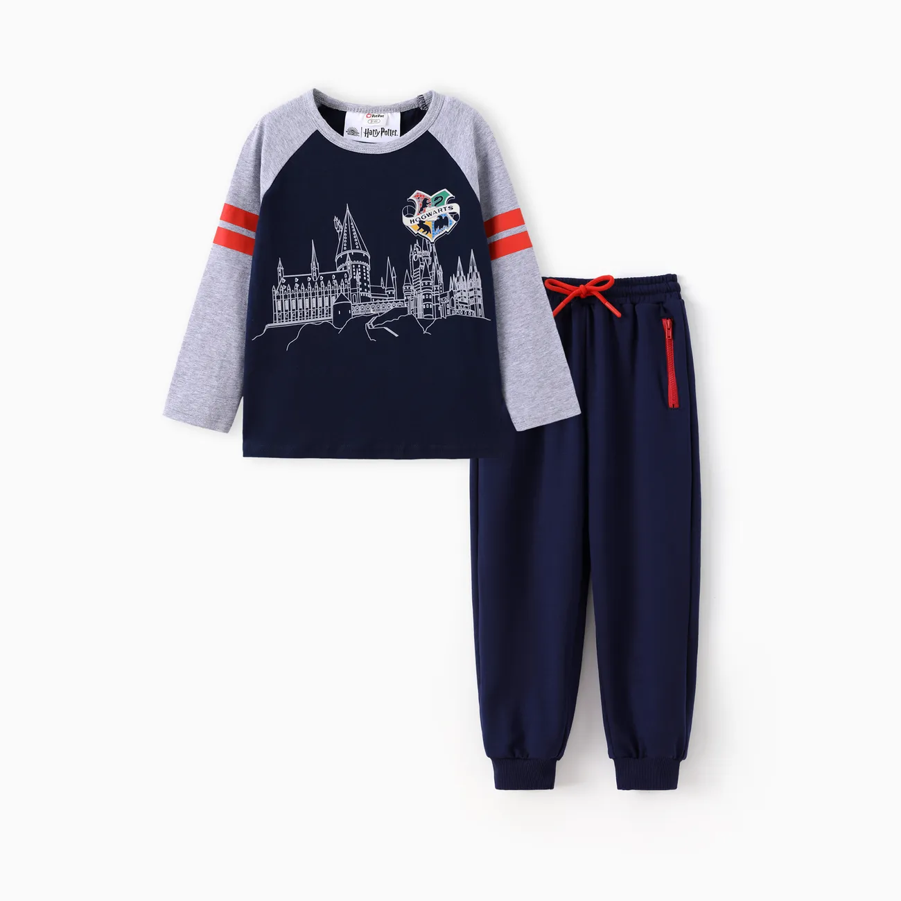 Harry Potter Toddler/Kid Boy 2pcs Cotton Colorblock Top And Pants Set