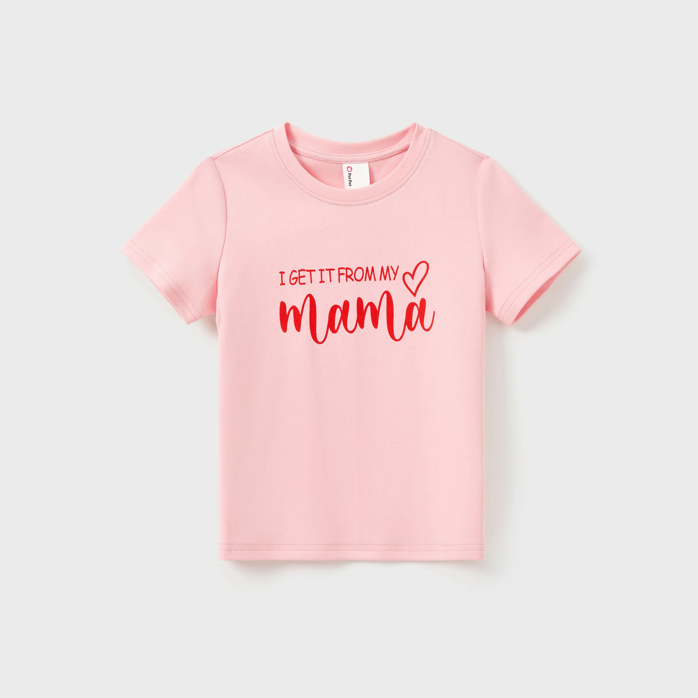 

Valentine's Day Mommy and Me Cotton Letter Print Short-sleeve Tops