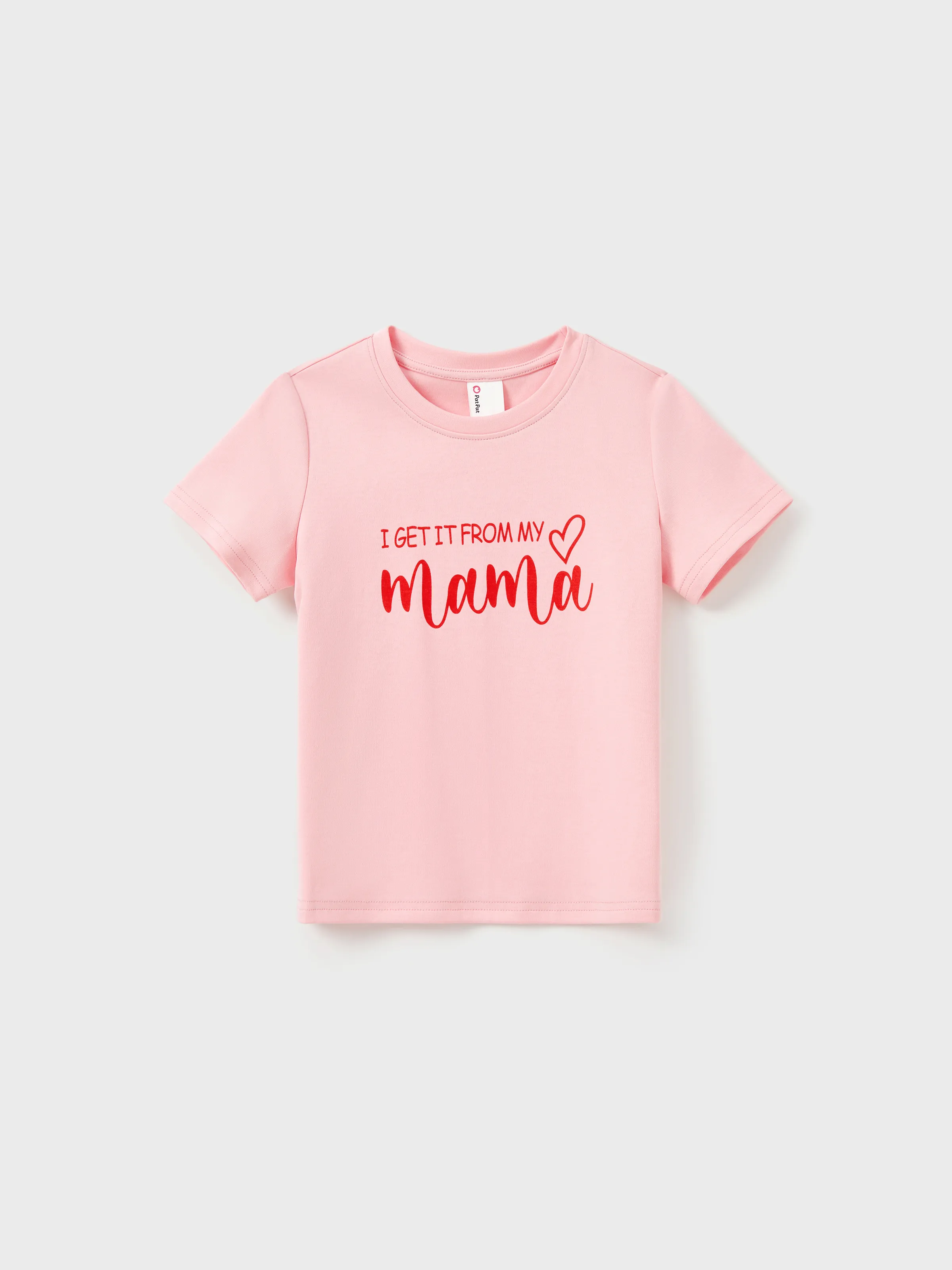 

Valentine's Day Mommy and Me Cotton Letter Print Short-sleeve Tops