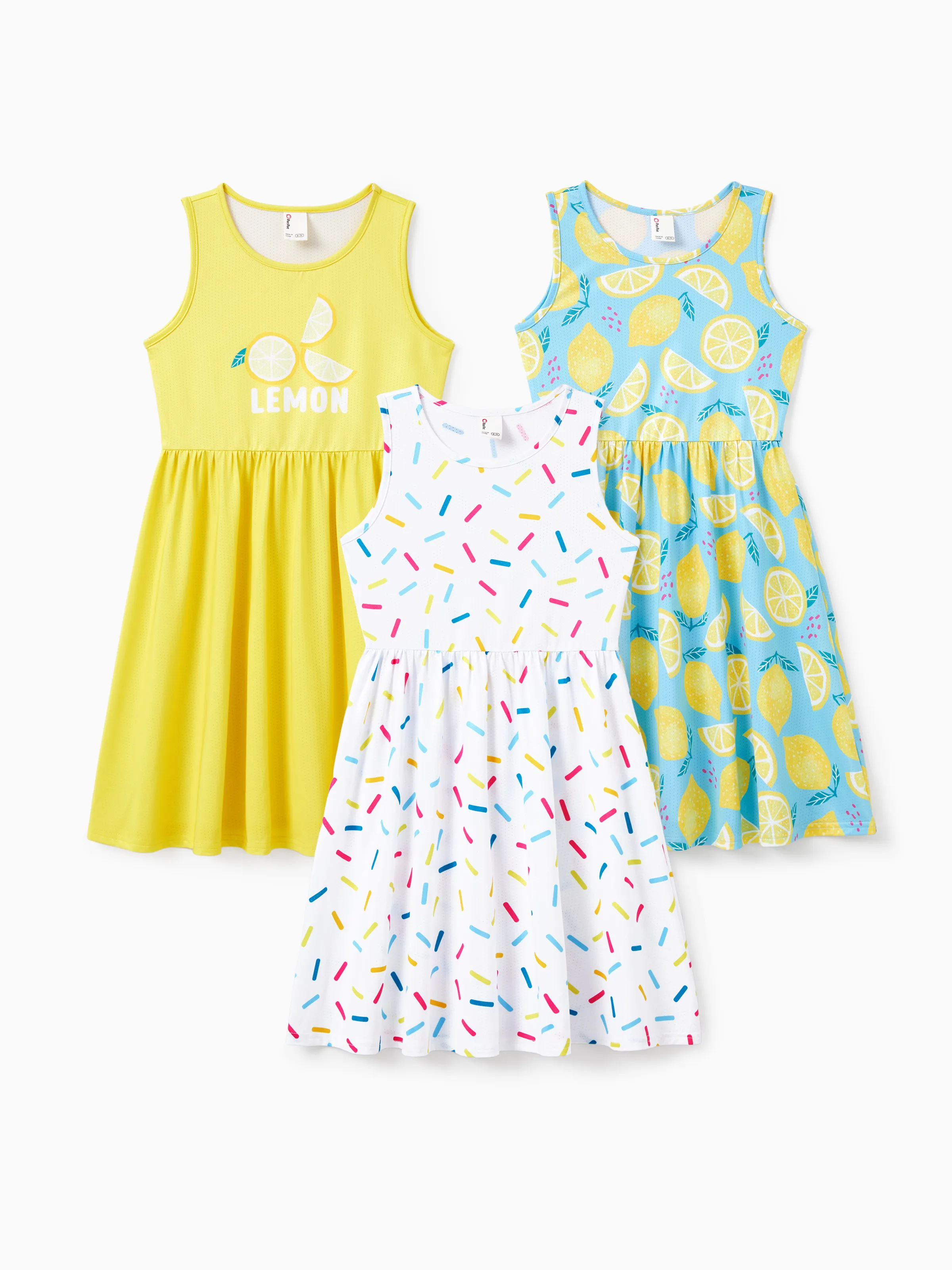 

3pcs Toddler Girl Fruit-themed Casual Dresses