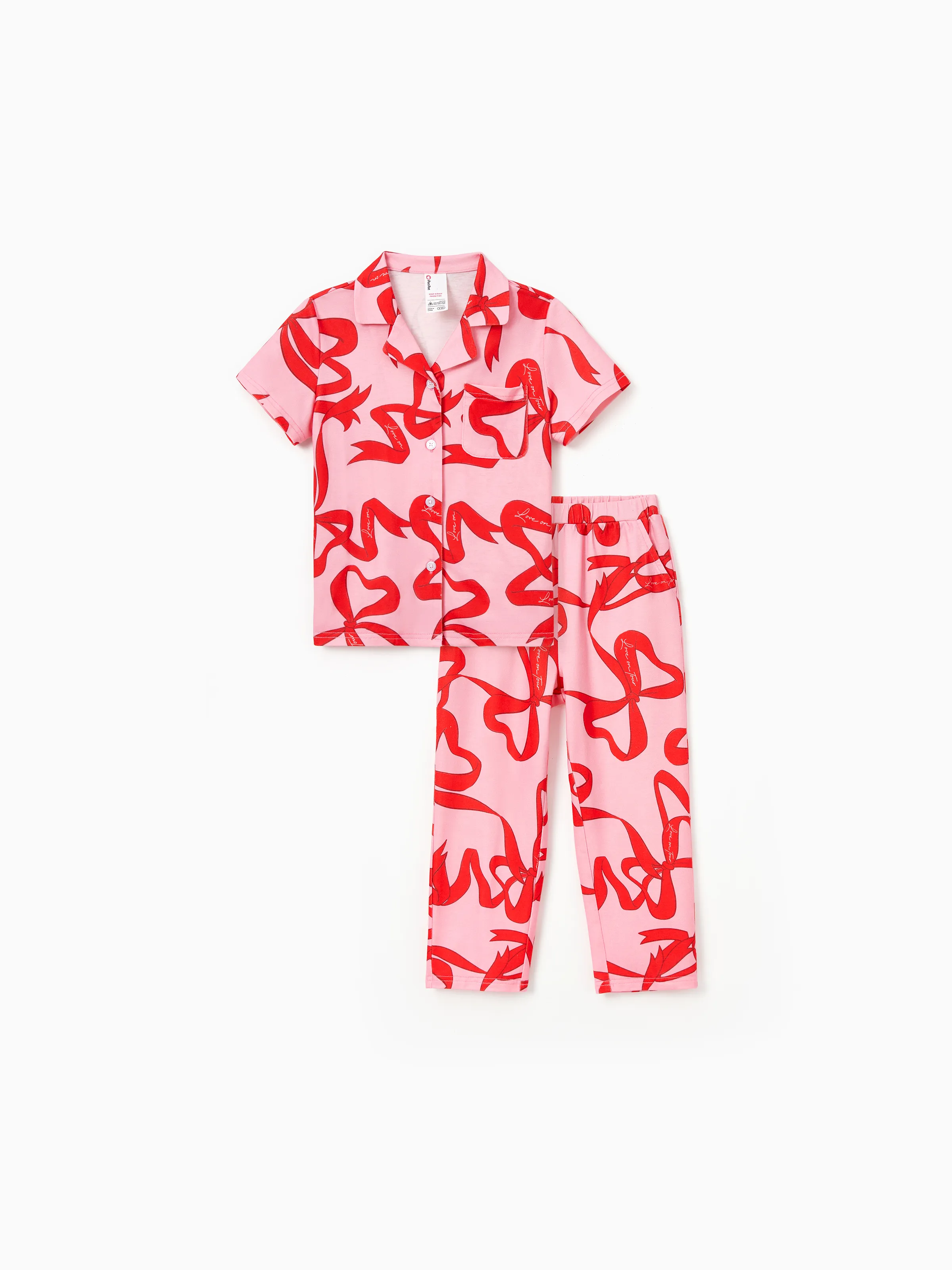 

Valentine's Day Mommy and Me Heart-Shaped Pink Pajamas Set