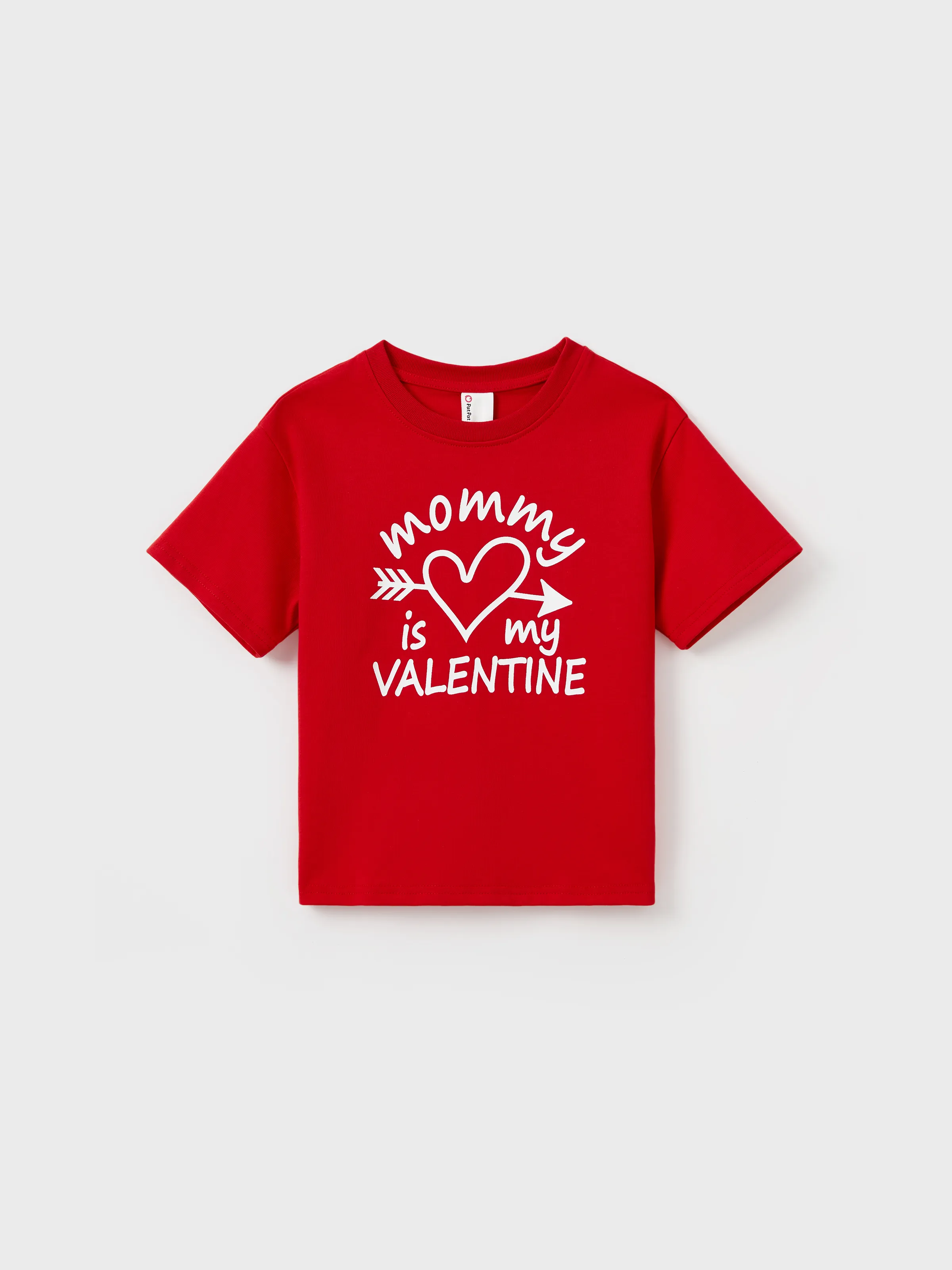 

Valentine's Day Mommy and Me Cotton Letter Print Short-sleeve Tops