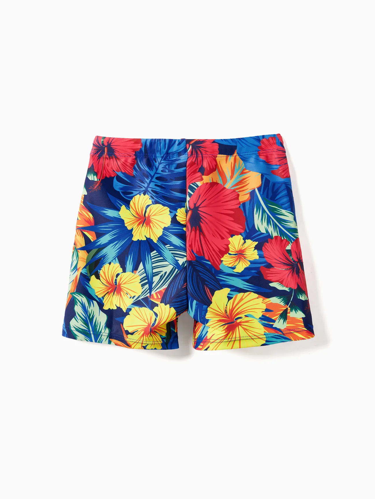 Boy - Matching Swimsuits for Couple and Family - Plants Two-piece Swimsuit & Swim Trunks Shorts (Medium Thickness) - ColorBlock - image 15