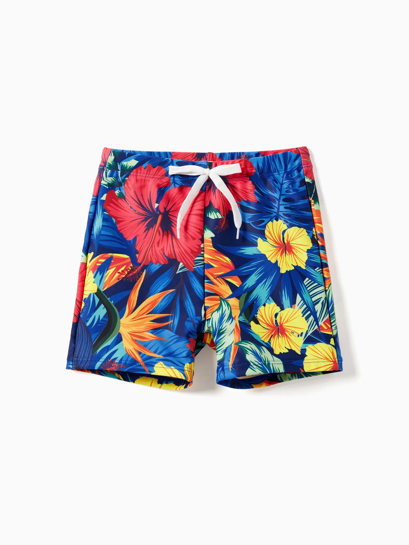 Boy - Matching Swimsuits for Couple and Family - Plants Two-piece Swimsuit & Swim Trunks Shorts (Medium Thickness) - ColorBlock - image 14