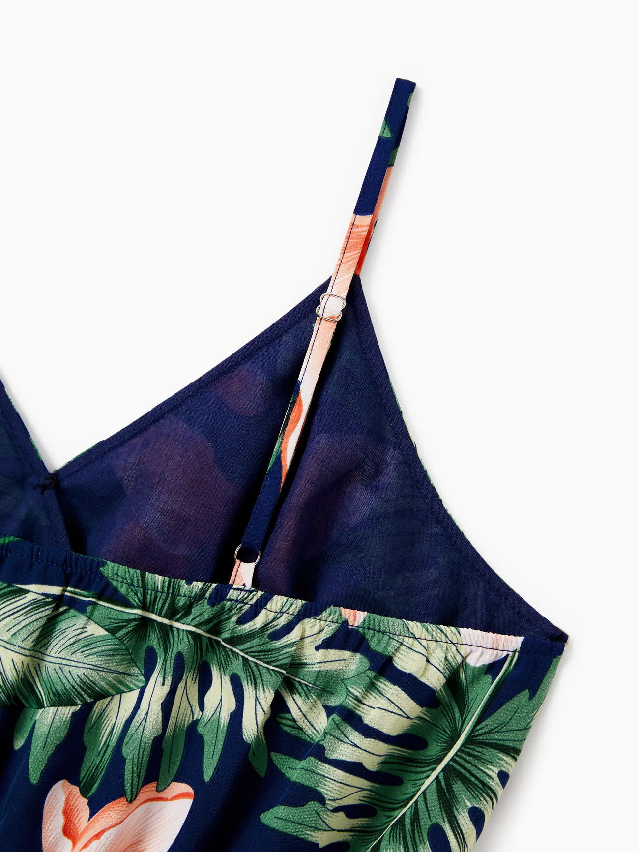 Women - Tropical Vacation Outfits with Plant and Flower Print – Matching Shirts and Dresses - royalblue - image 6