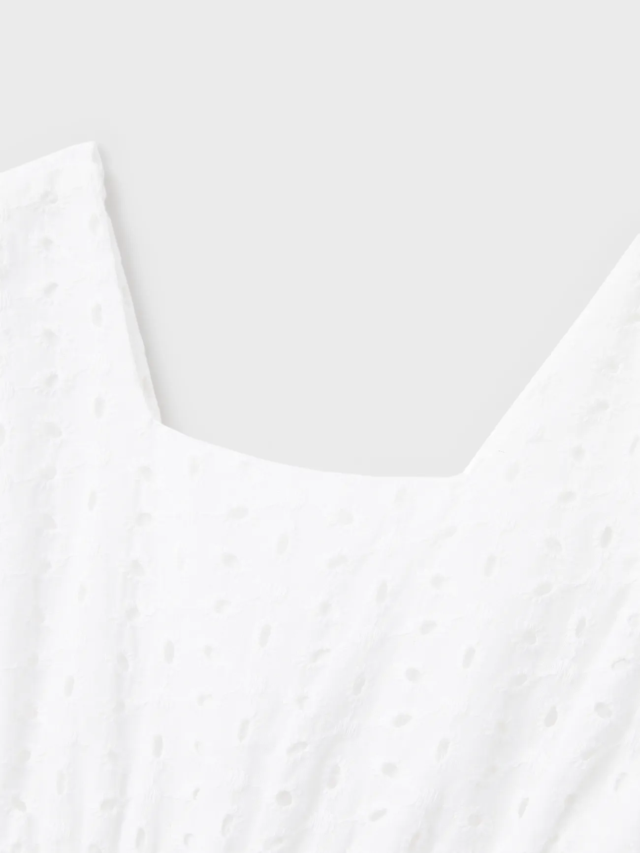 Baby Girl - Cotton Embroidered A-Line Dress, Matching Mommy and Me Dresses - White - image 16