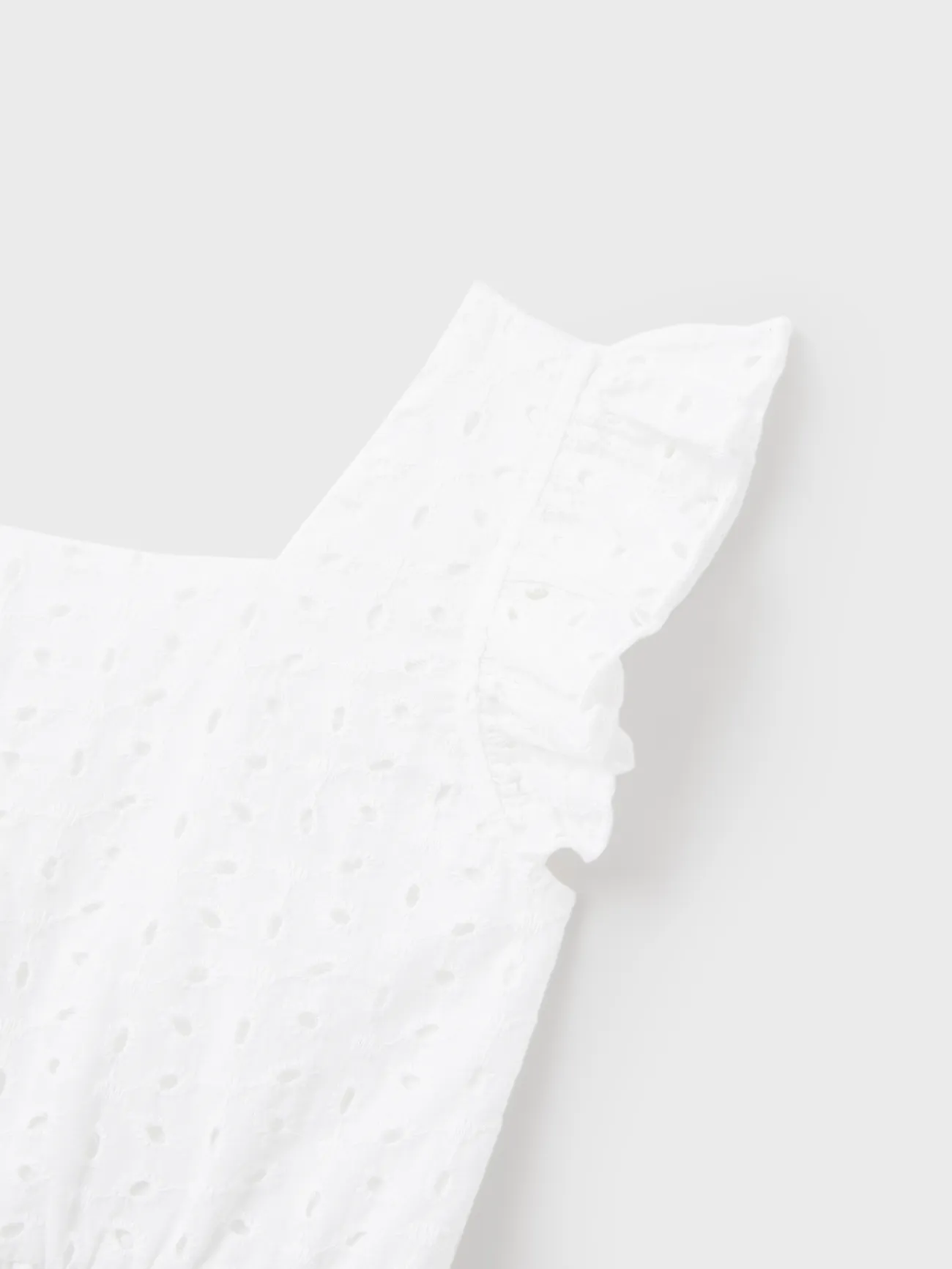 Girl - Cotton Embroidered A-Line Dress, Matching Mommy and Me Dresses - White - image 10