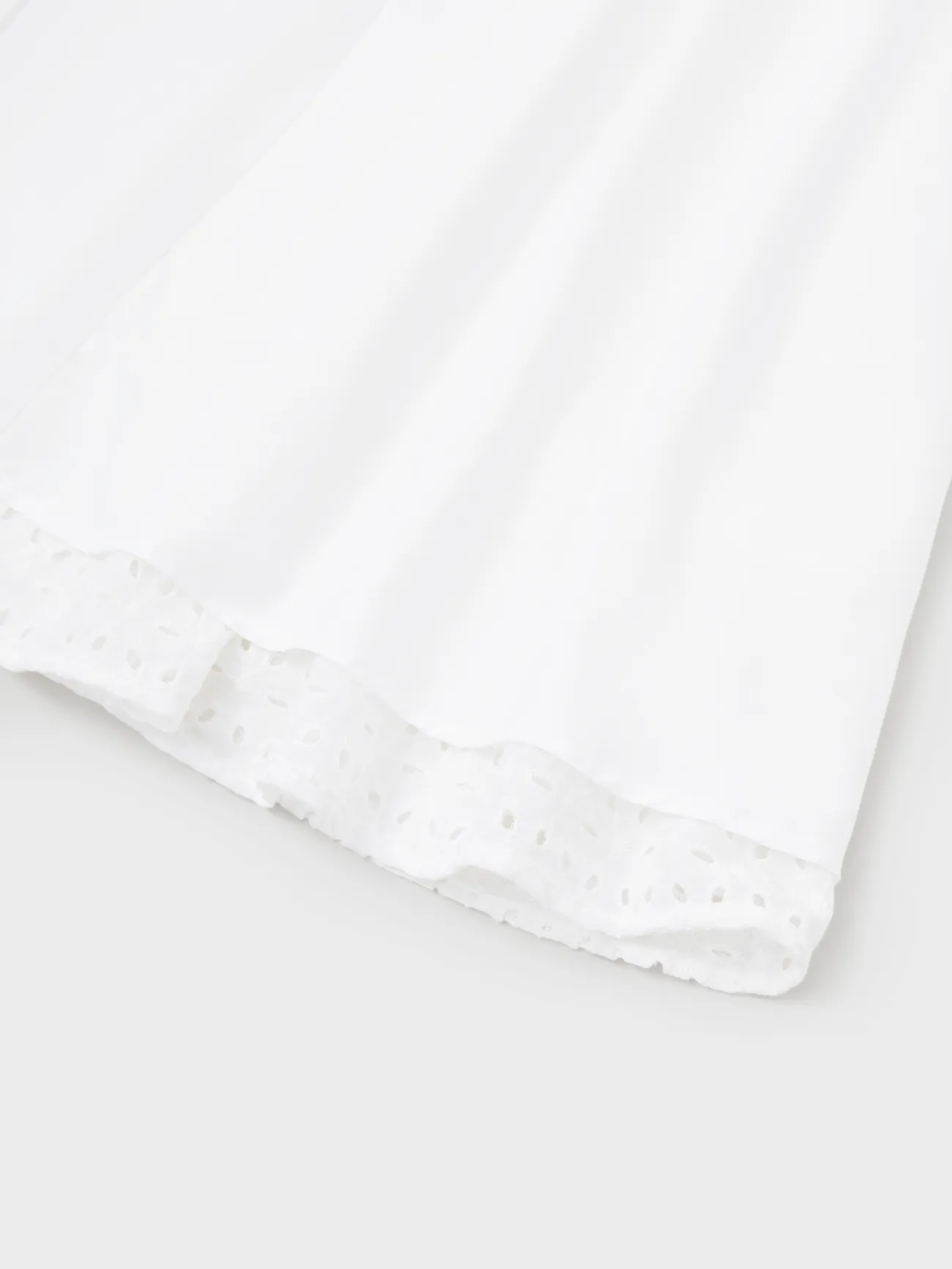 Women - Cotton Embroidered A-Line Dress, Matching Mommy and Me Dresses - White - image 5