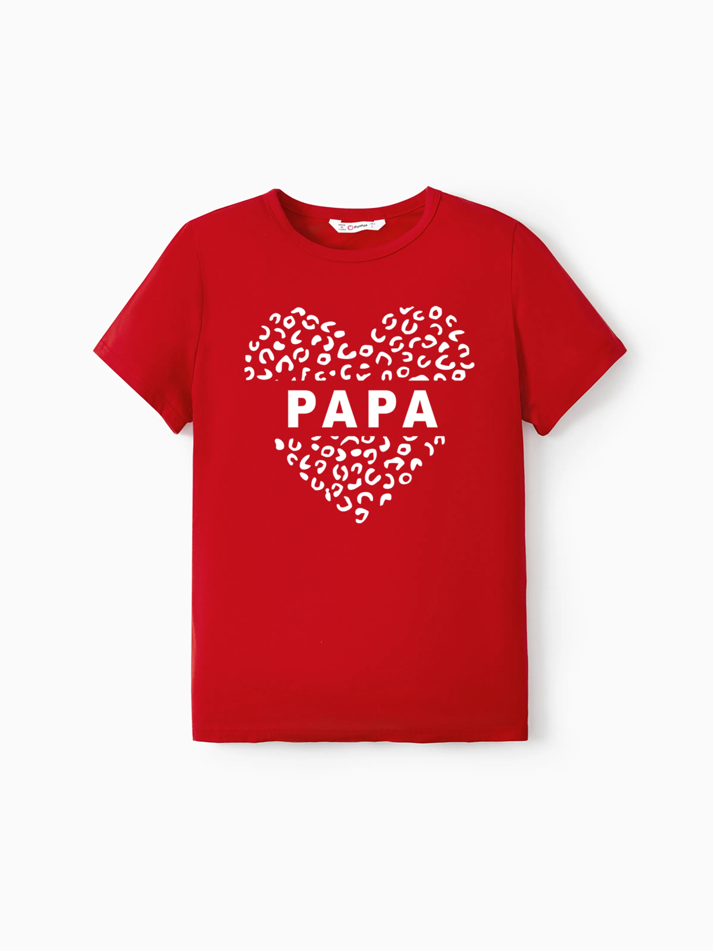 

Valentine's Day Cotton Tops Family Matching Letter T-Shirt.