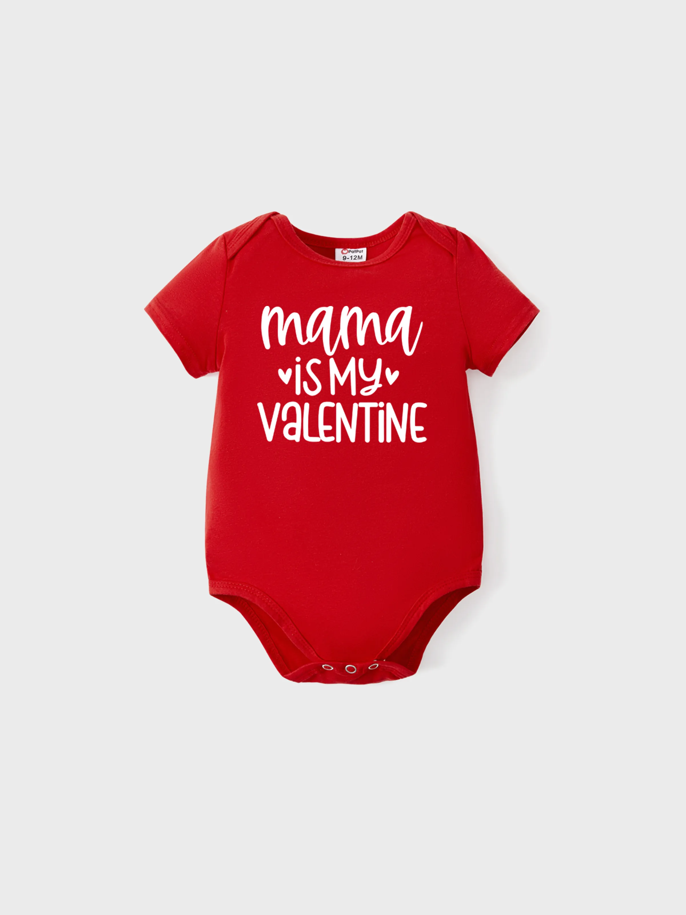 

Valentine's Day Mommy and Me Cotton Letter Print Short-sleeve Top