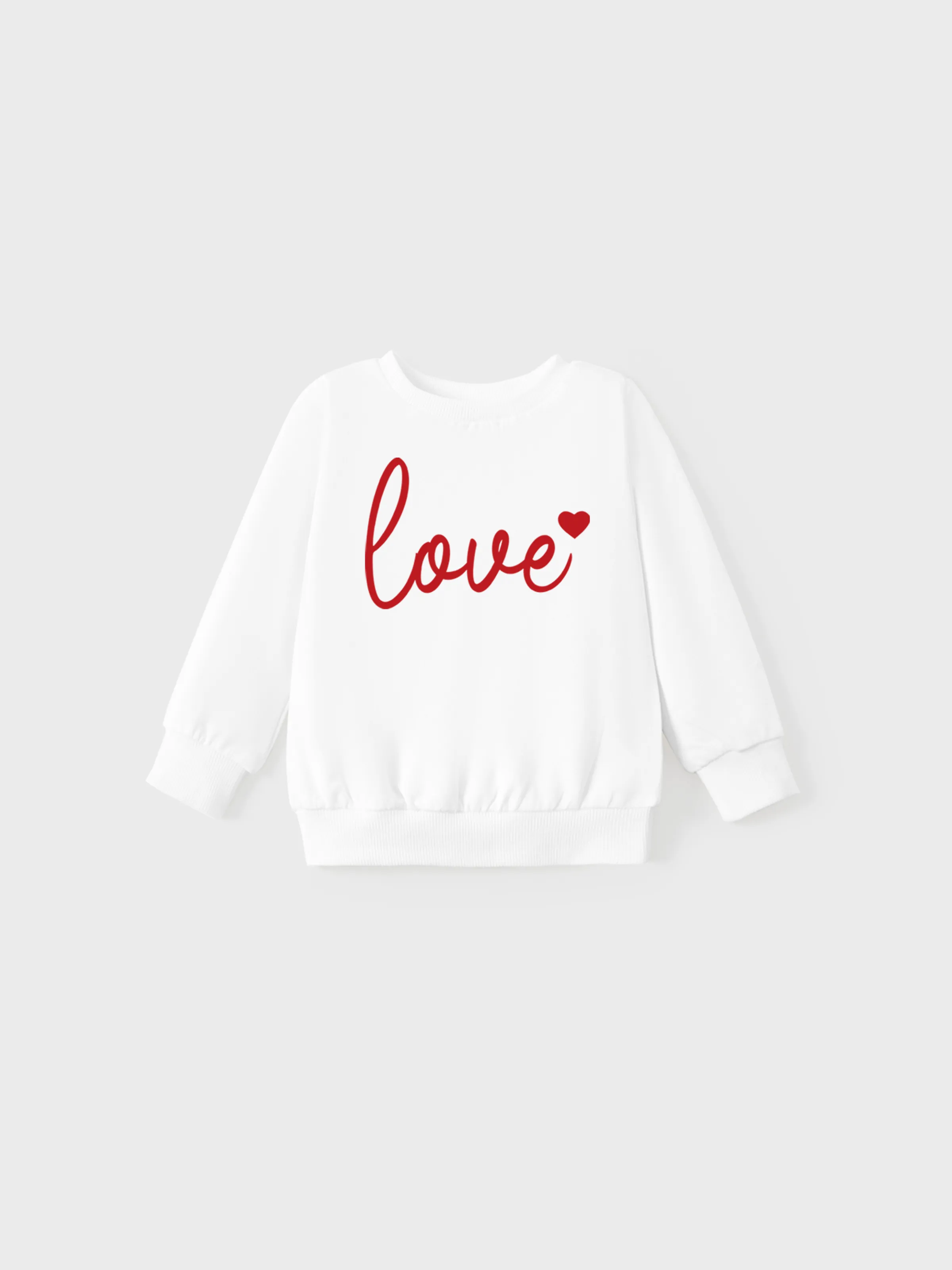 

Valentine's Day Letter Long-sleeve Tops for Mommy and Me