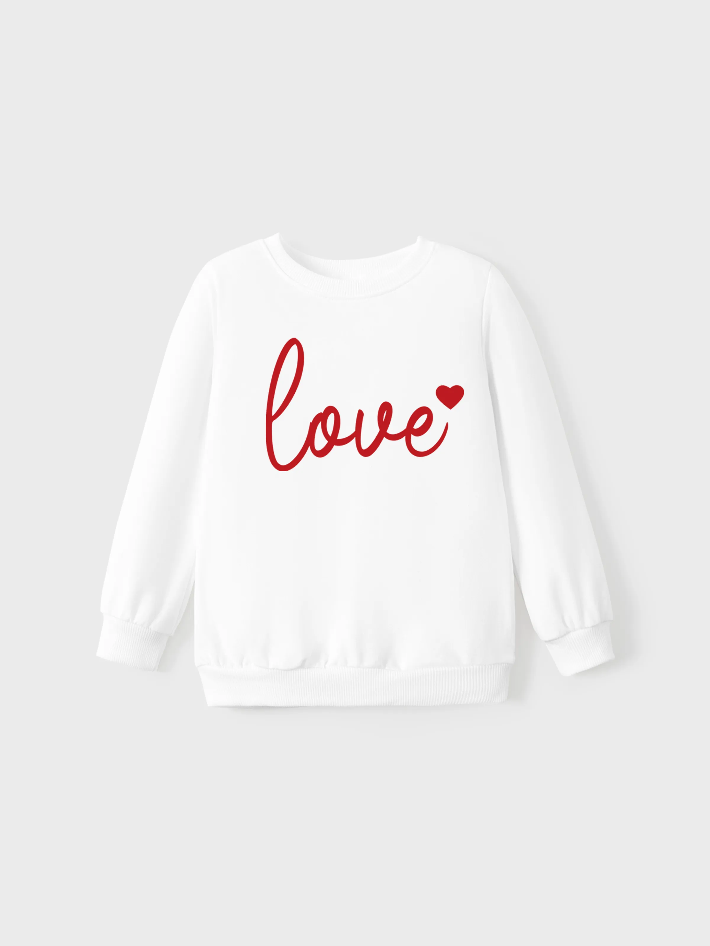 

Valentine's Day Letter Long-sleeve Tops for Mommy and Me