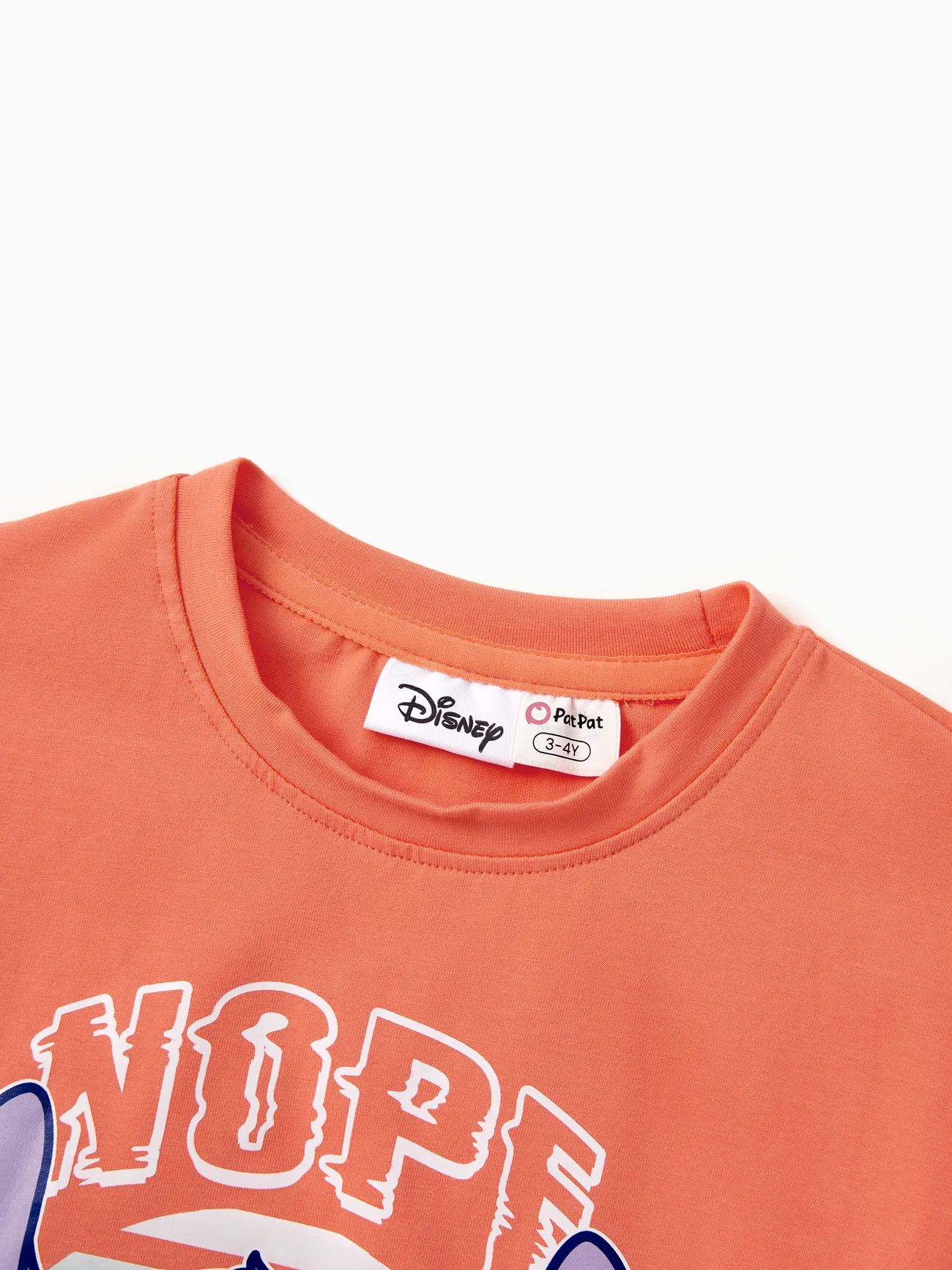 Kids - Disney Stitch Family matching 1pc Stitch Character Not Today Print Cotton Short-sleeve T-shirt or Romper - Orange - image 9