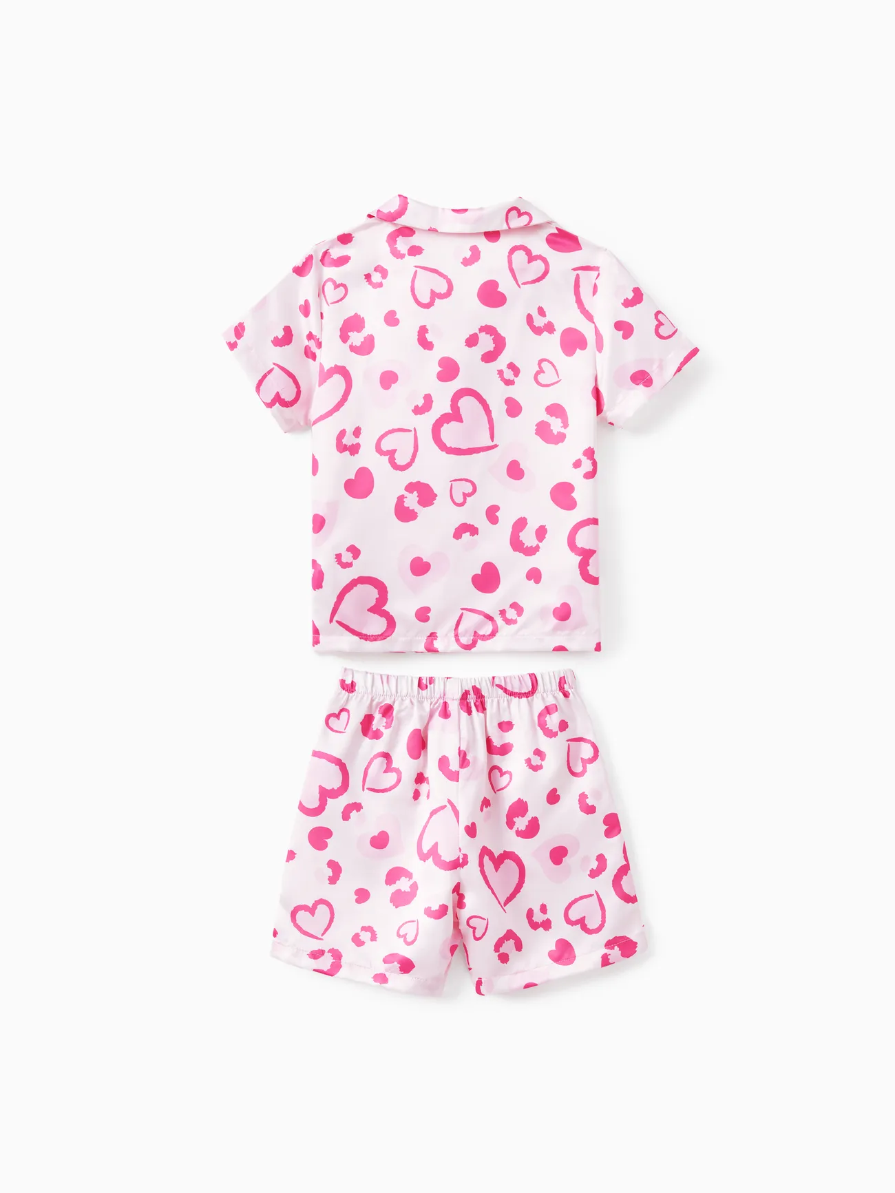 Niña - Día de San Valentín Mami y yo Conjuntos combinados para familia Pijamas (Flame Resistant) - Rosado - image 8